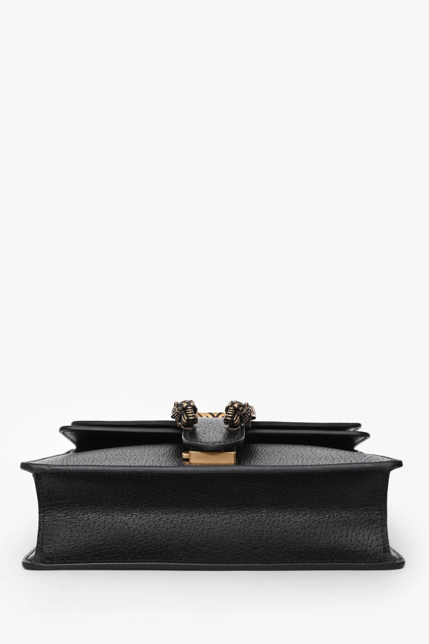 Gucci Black Leather Mini Dionysus Web Mixed Hardware Chain Bag - Image 5