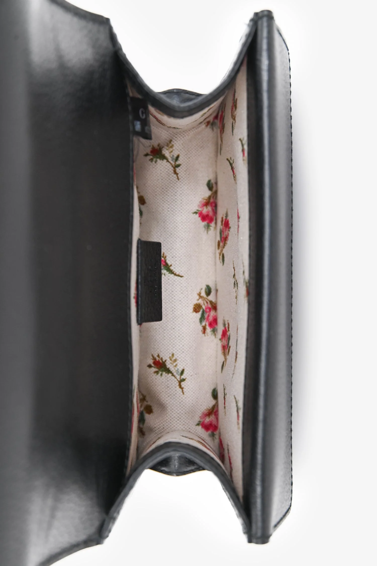 Gucci Black Leather Mini Dionysus Web Mixed Hardware Chain Bag - Image 6