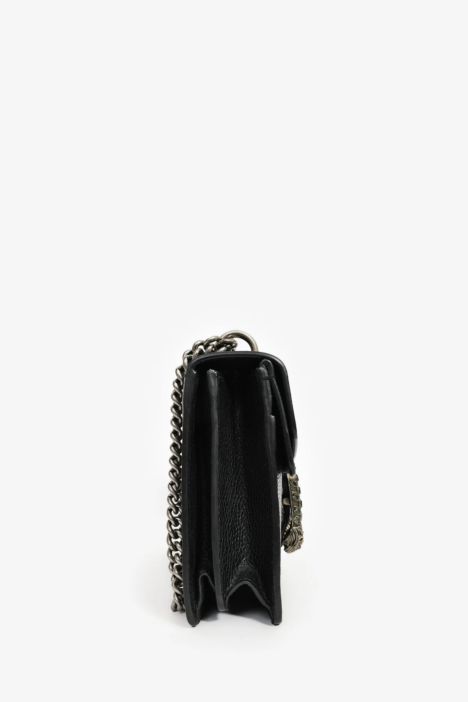 Gucci Black Leather Small Dionysus Shoulder Bag - Image 3