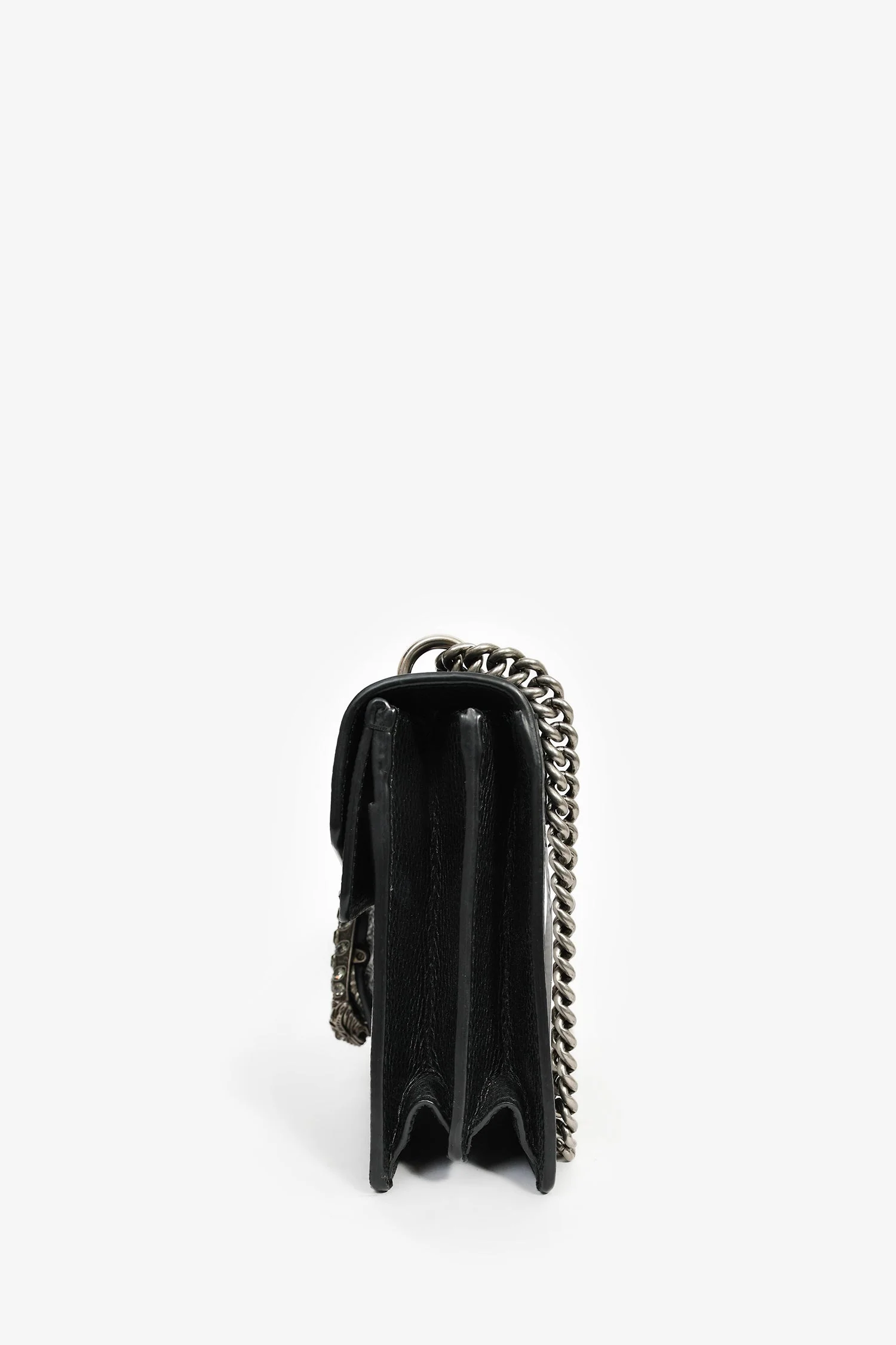 Gucci Black Leather Small Dionysus Shoulder Bag - Image 4
