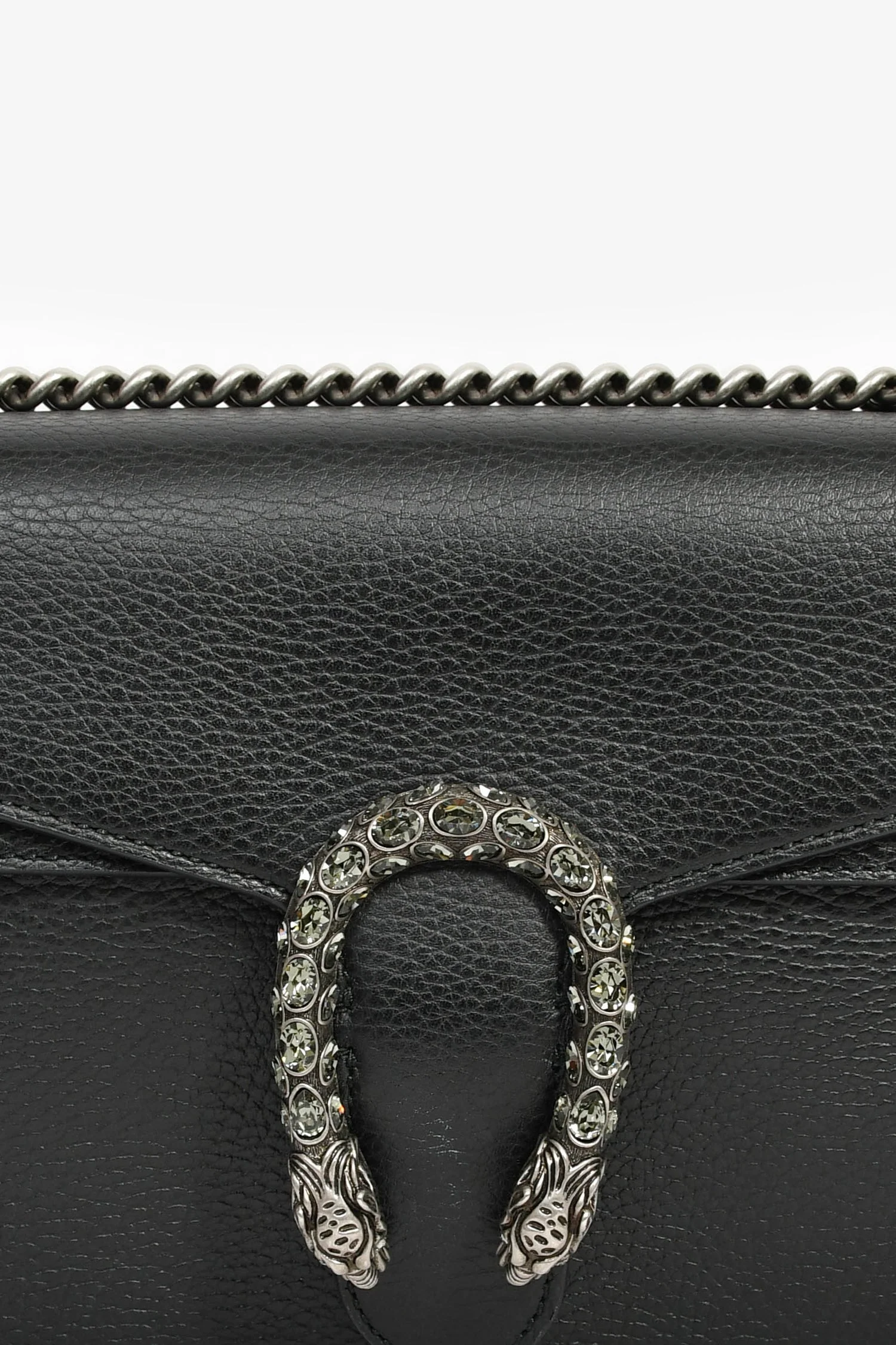 Gucci Black Leather Small Dionysus Shoulder Bag - Image 6