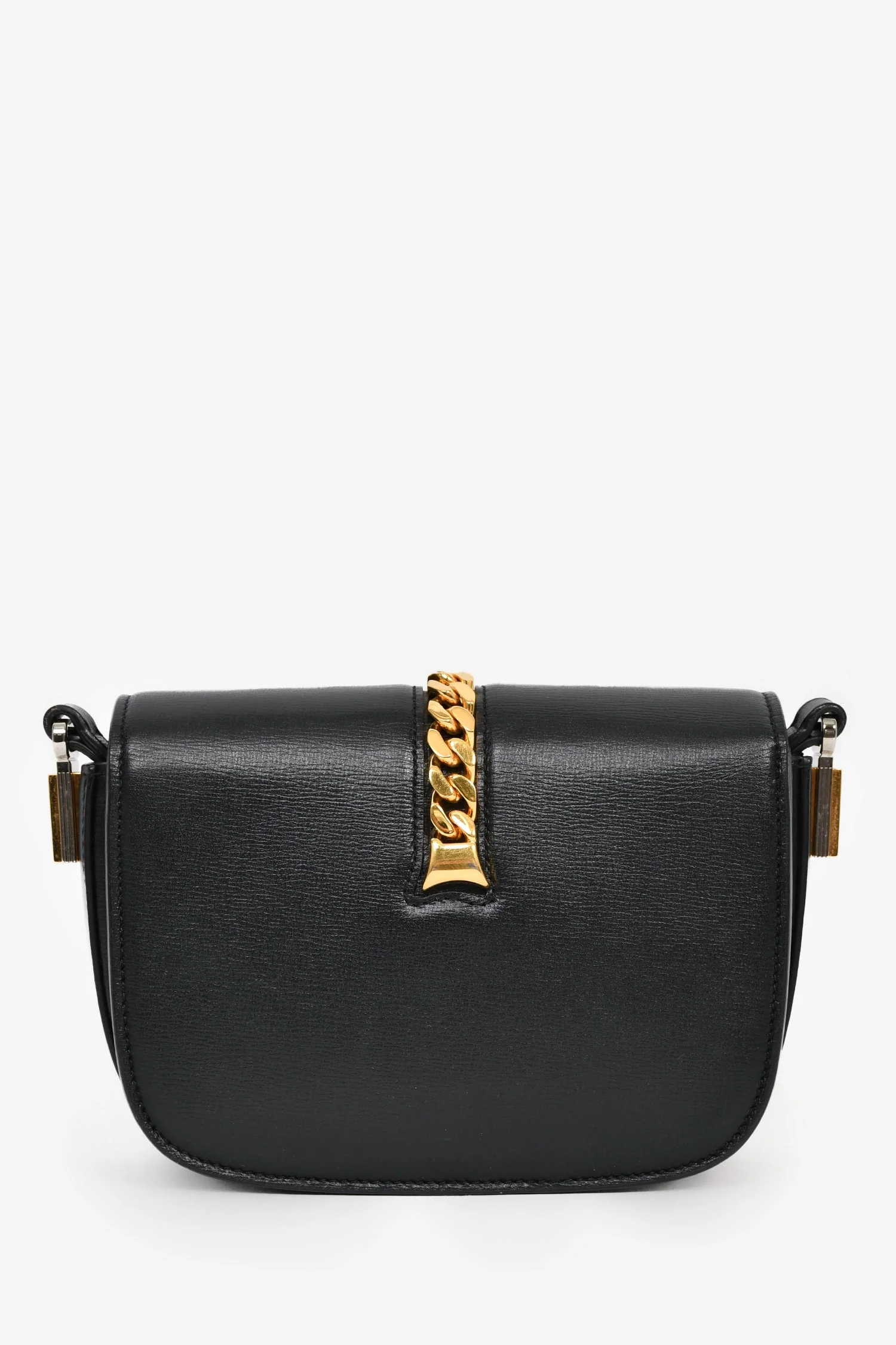 Gucci Black Leather Sylvie 1969 Mini Shoulder Bag - Image 2