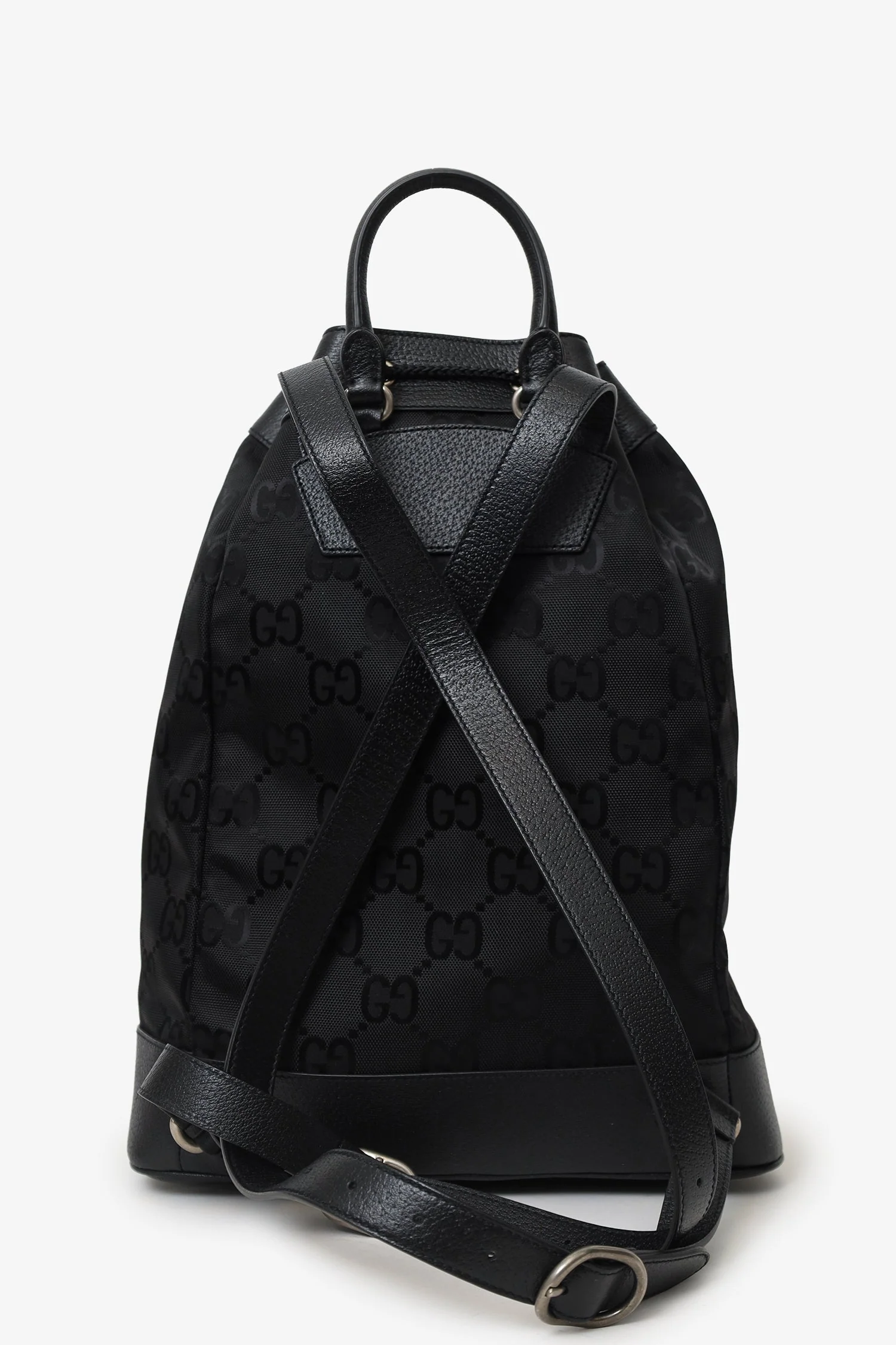 Gucci Black Monogram Econyl Nylon Off The Grid Backpack - Image 2