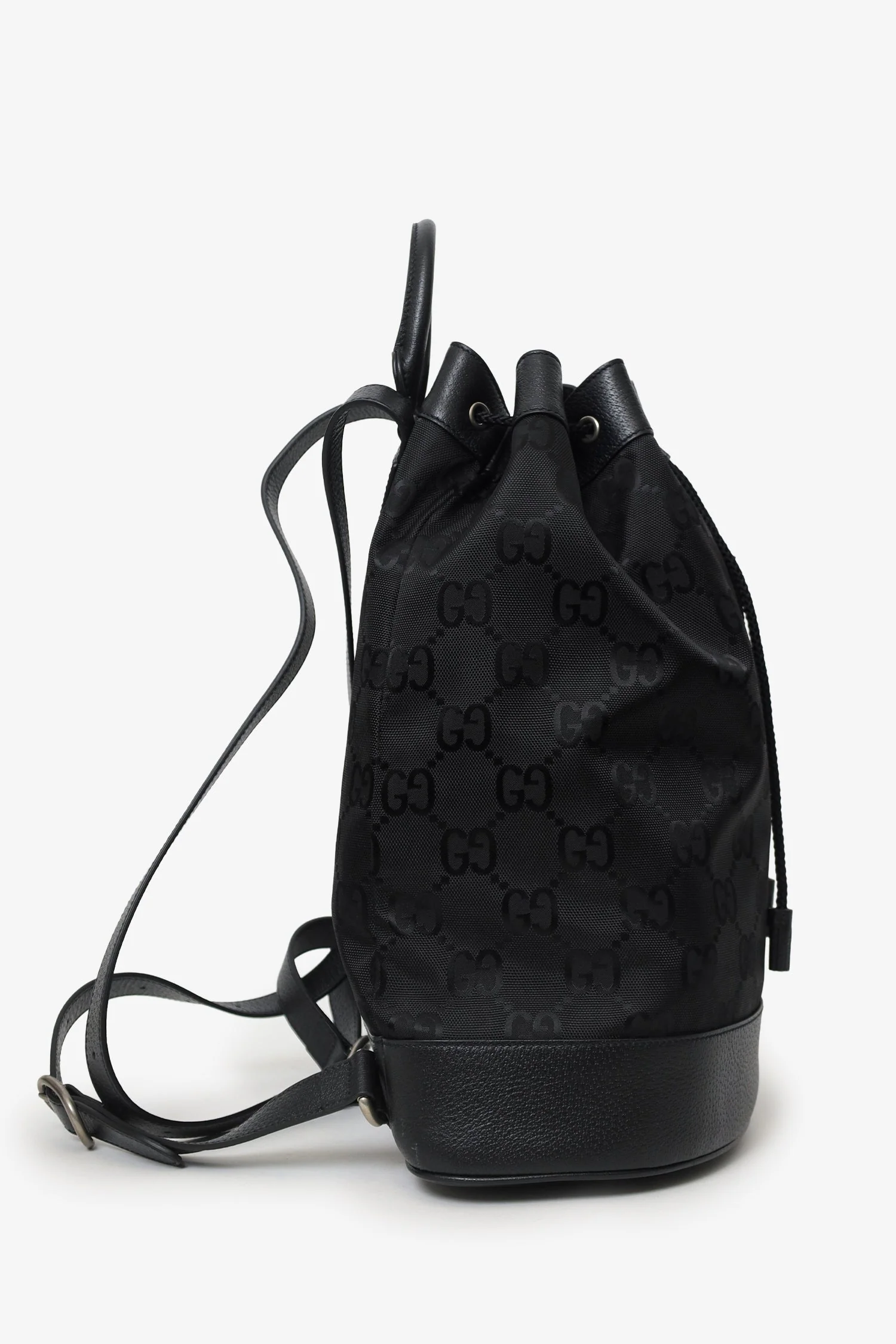 Gucci Black Monogram Econyl Nylon Off The Grid Backpack - Image 3