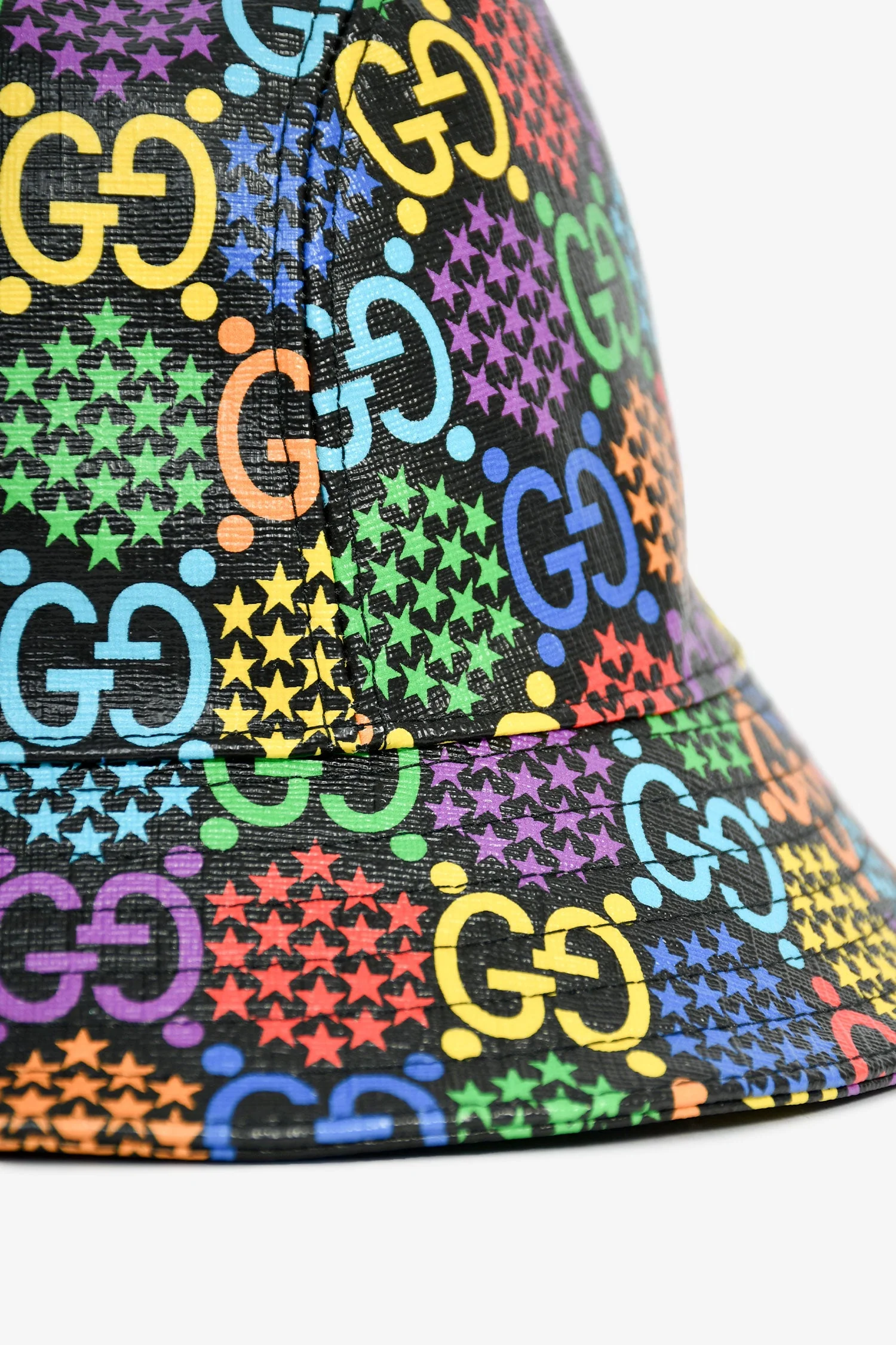 Gucci Black/Multicolour GG Bucket Hat Size L - Image 4