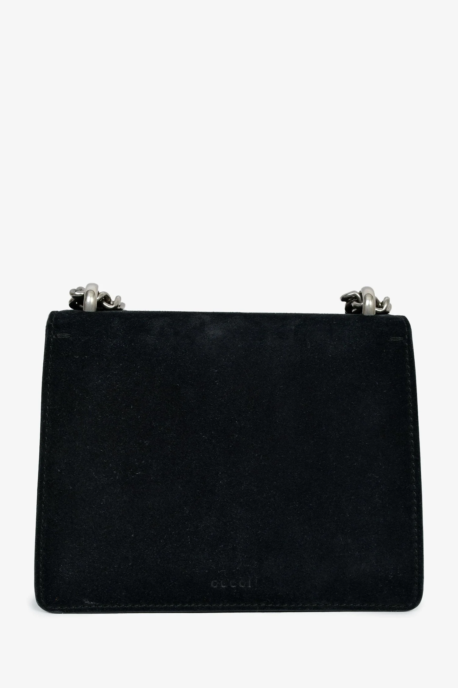 Gucci Black Suede Mini Dionysus Chain Shoulder Bag - Image 2