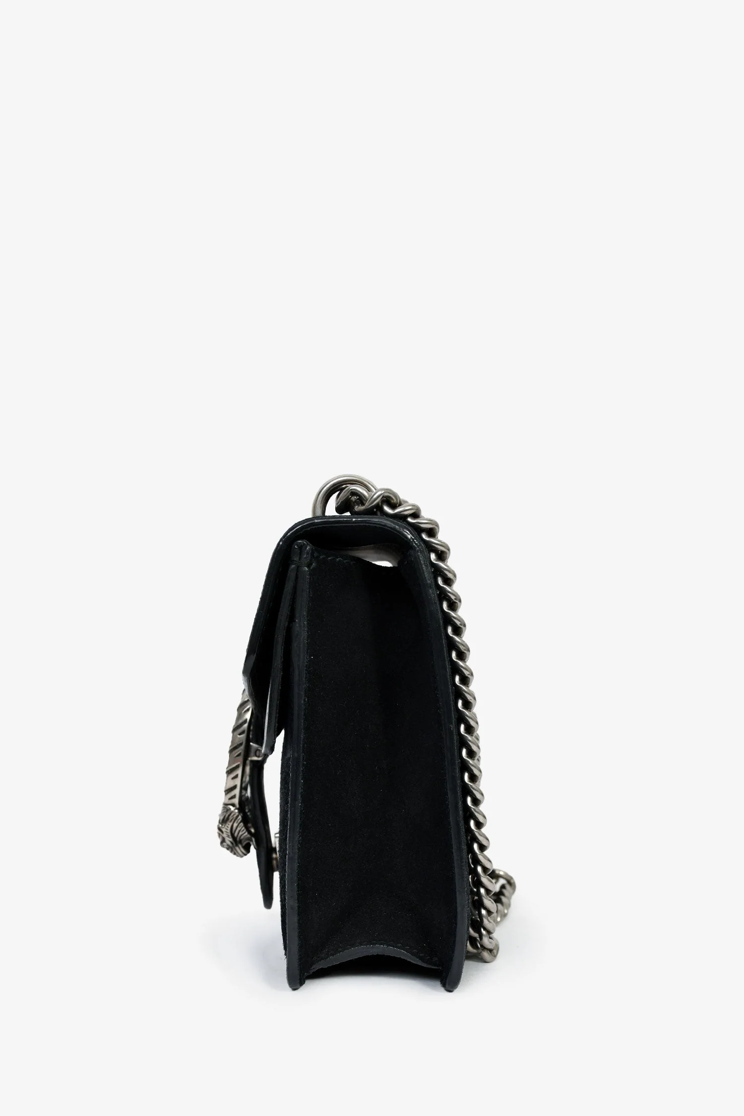 Gucci Black Suede Mini Dionysus Chain Shoulder Bag - Image 4