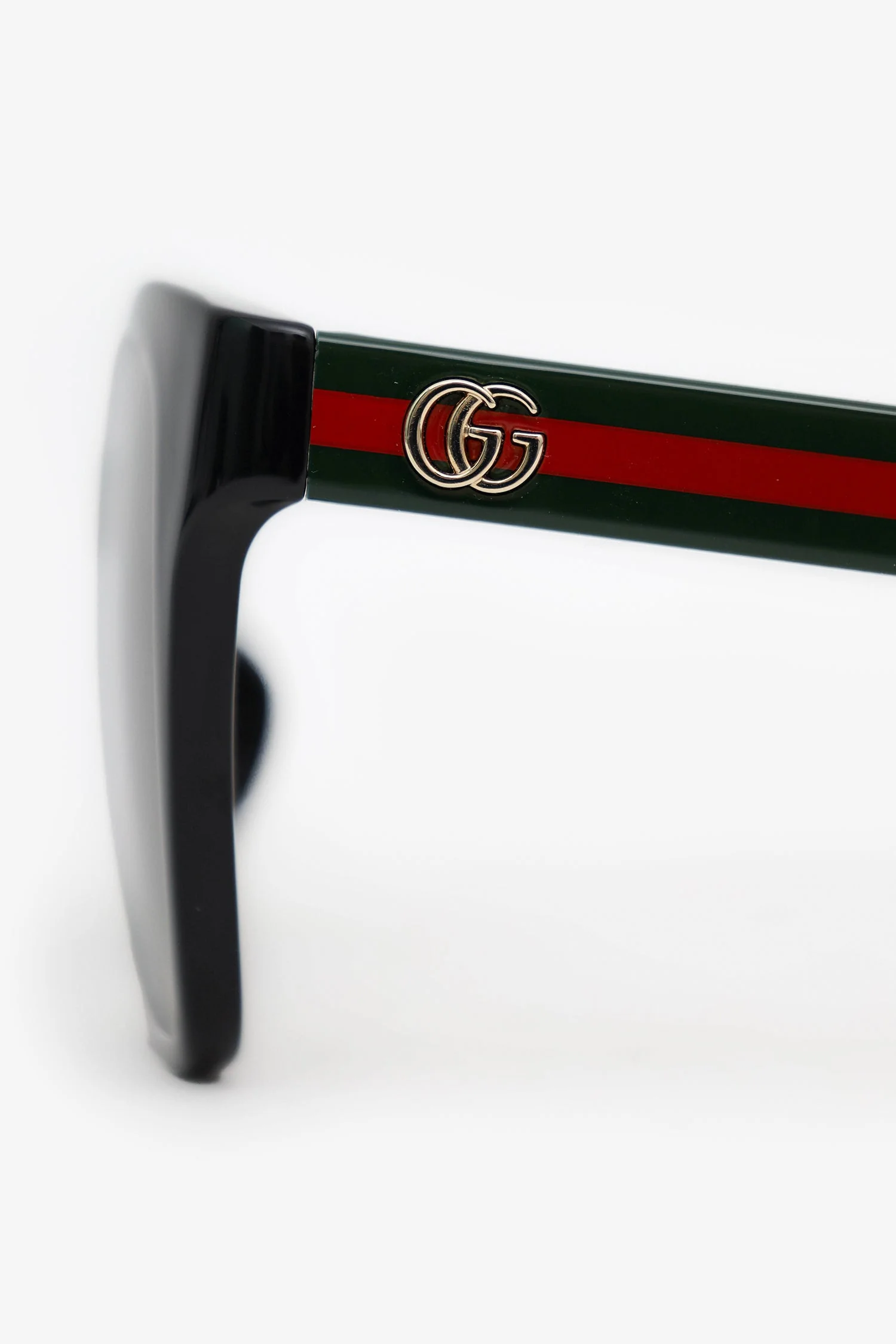 Gucci Black/Web Frame GG Sunglasses - Image 4