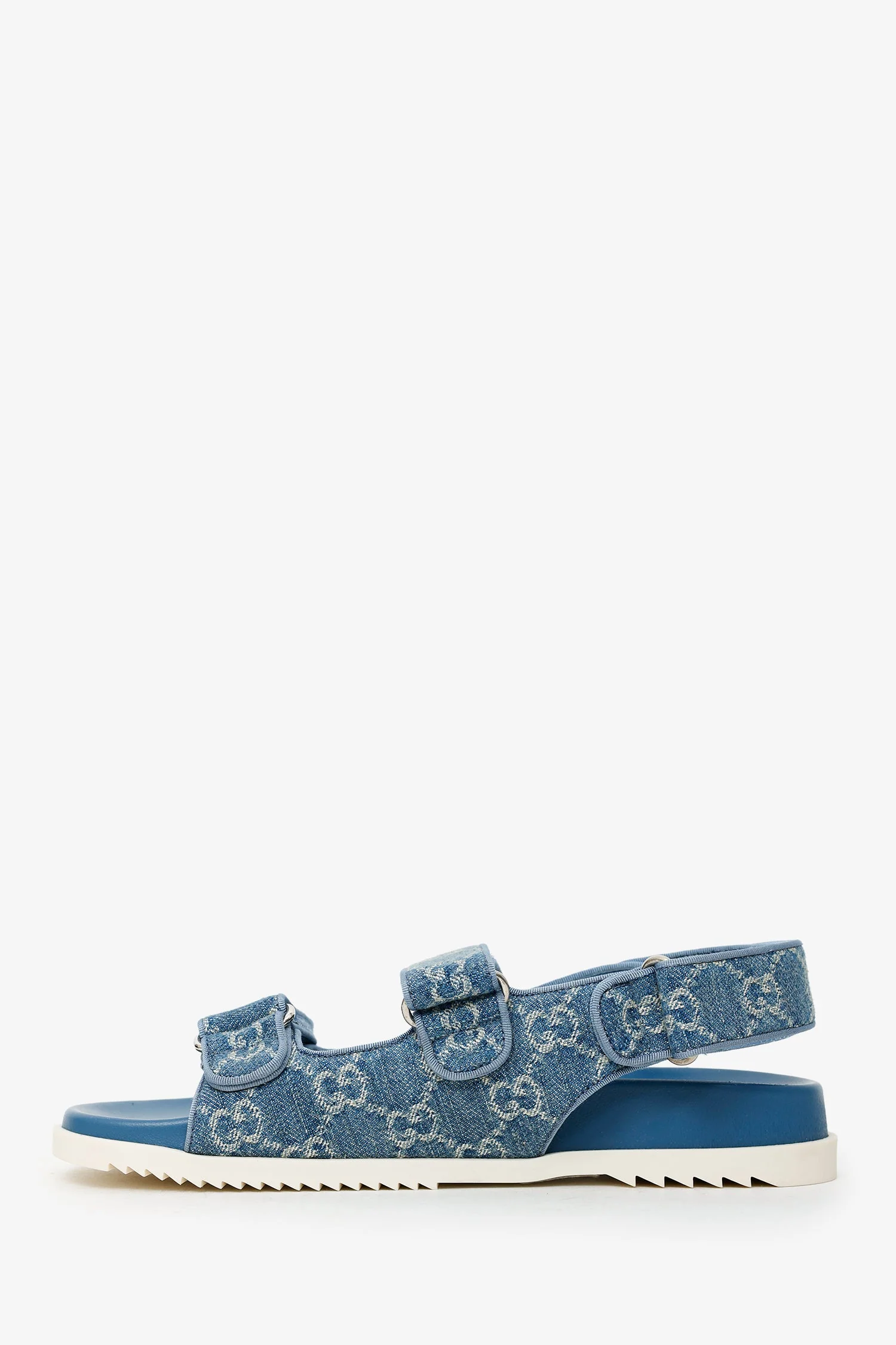 Gucci Blue Denim GG Sandals Size 39 - Image 5