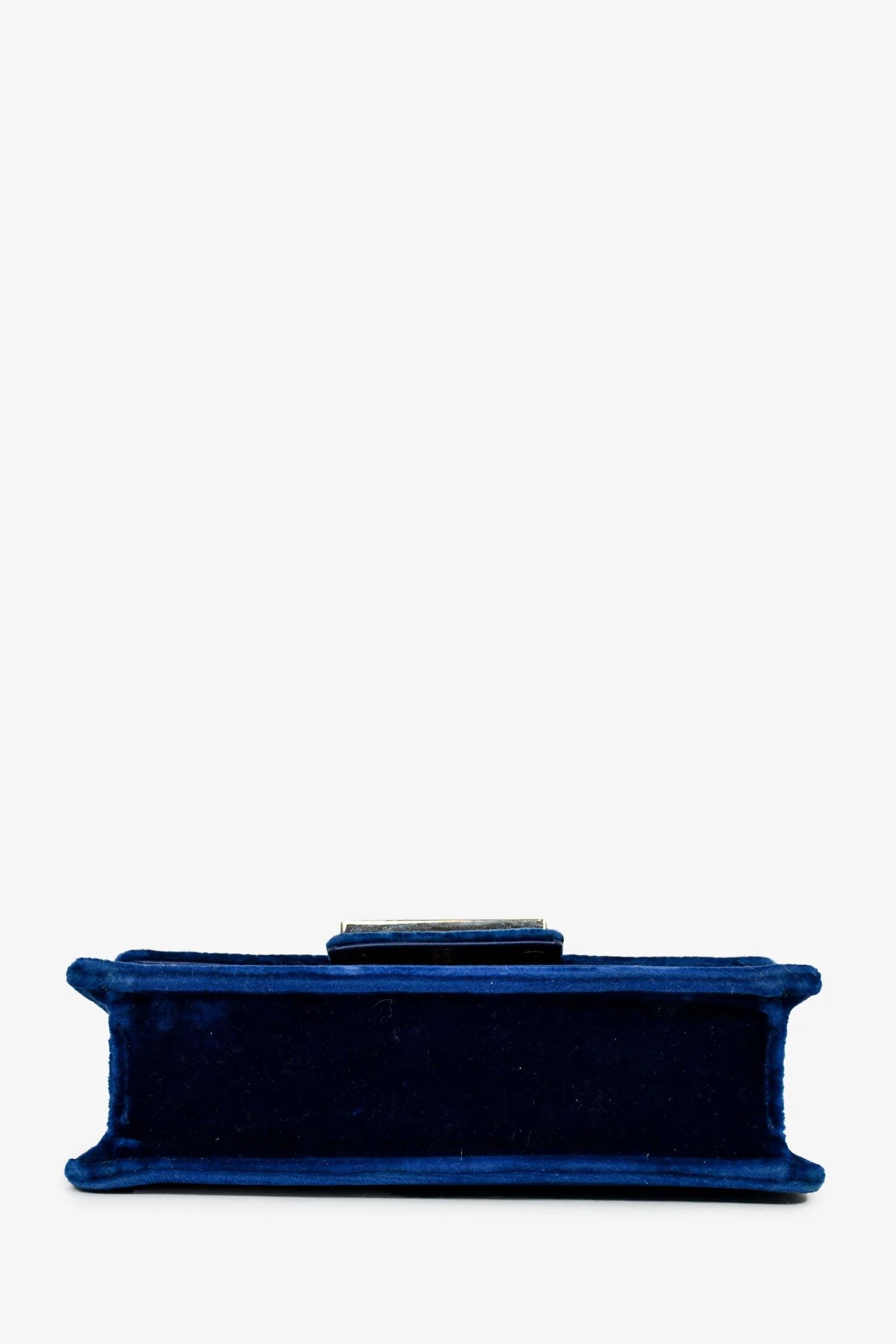 Gucci Blue Velvet GG Crystal 'Broadway' Mini Shoulder Bag - Image 5