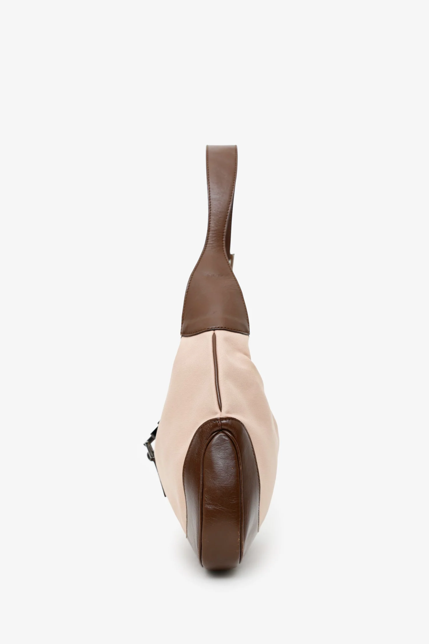 Gucci Brown/Beige Canvas and Leather Jackie O Hobo - Image 4