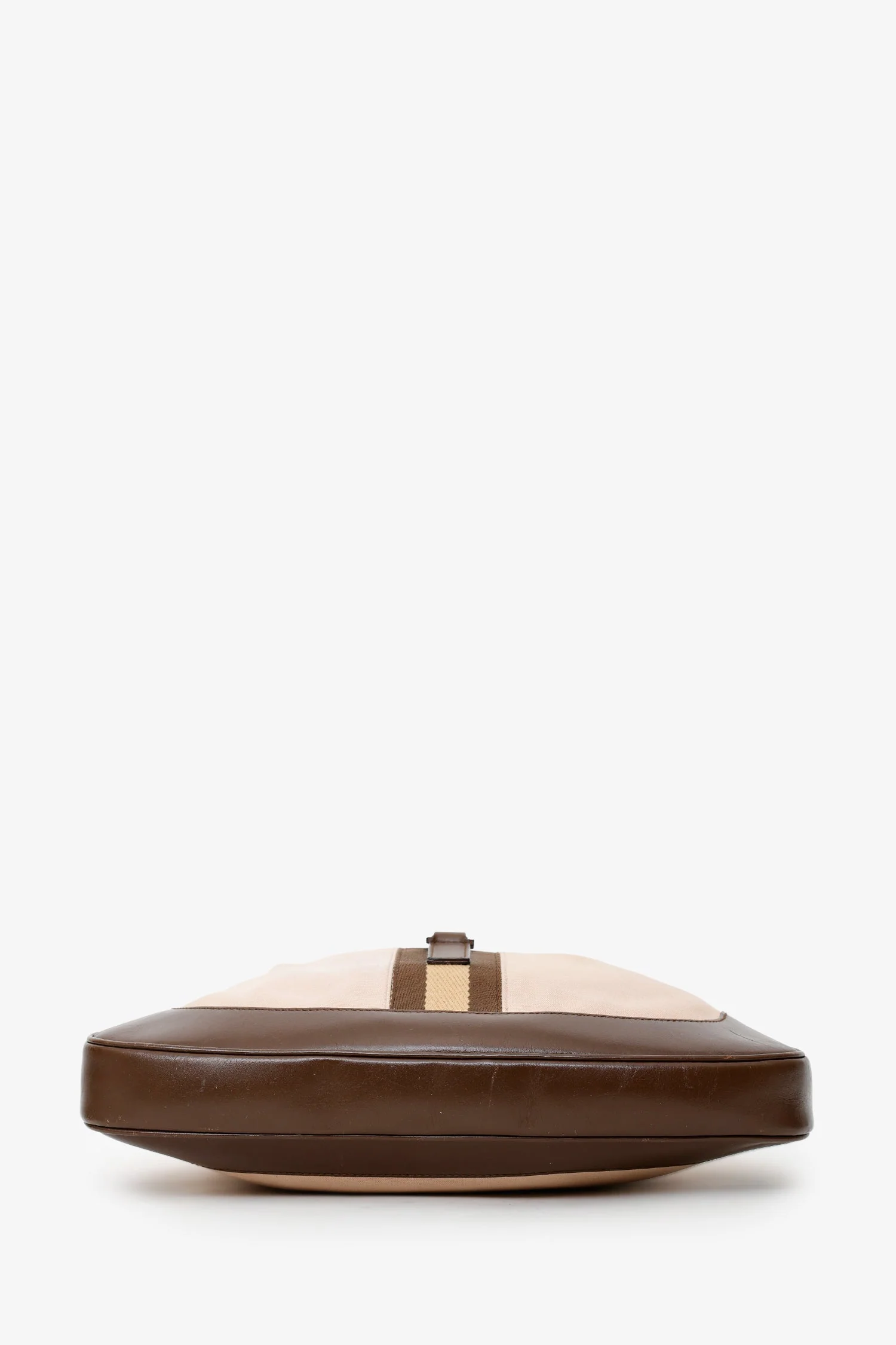 Gucci Brown/Beige Canvas and Leather Jackie O Hobo - Image 5