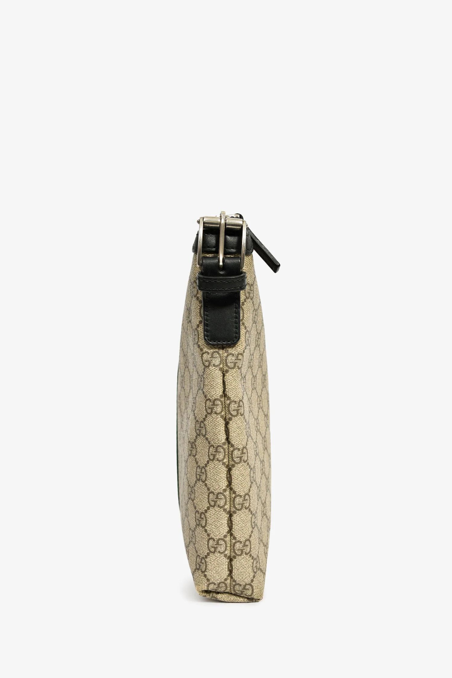 Gucci Brown/Black Canvas/Leather GG Supreme Messenger Bag - Image 4