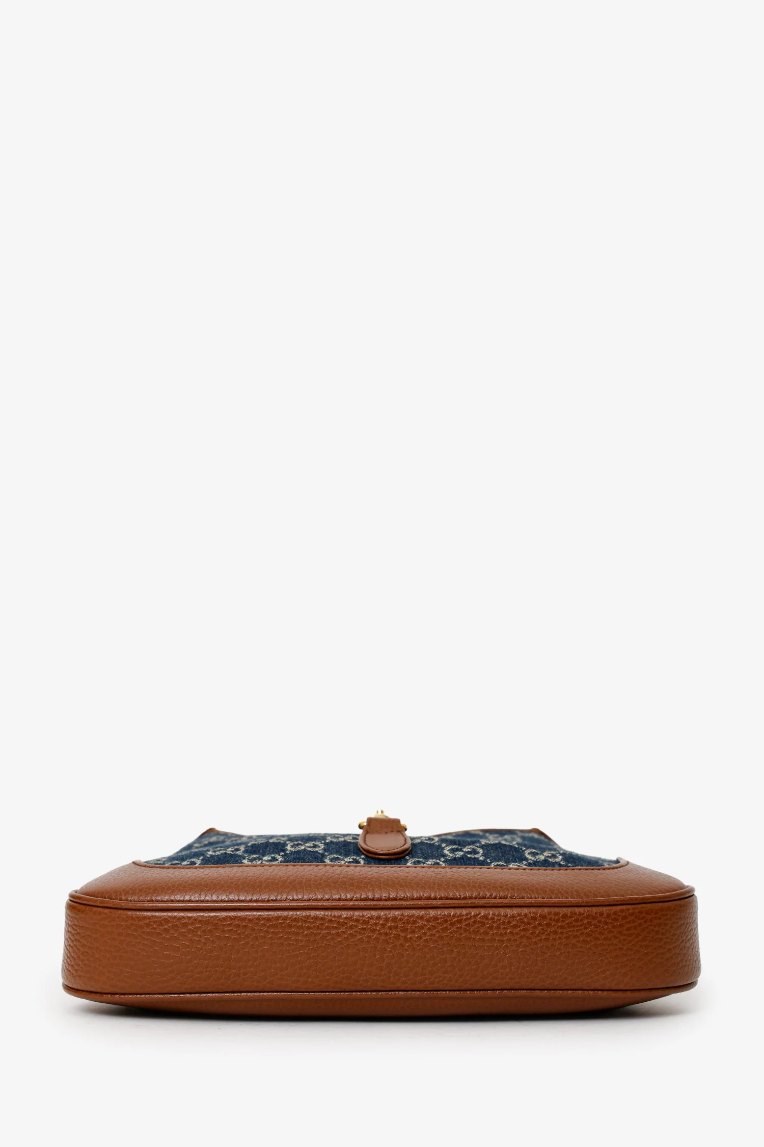 Gucci Brown/Blue GG Denim Leather Small Jackie 1961 Shoulder Bag With Strap - Image 5