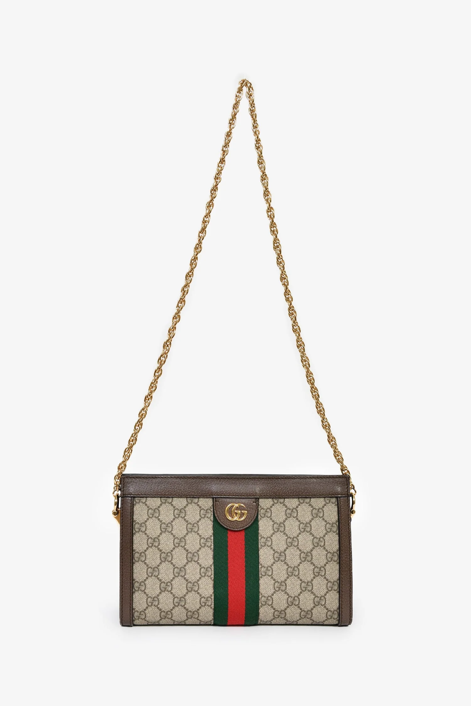 Gucci Brown Canvas/Leather GG Monogram Web 'Ophidia' Medium Crossbody - Image 7
