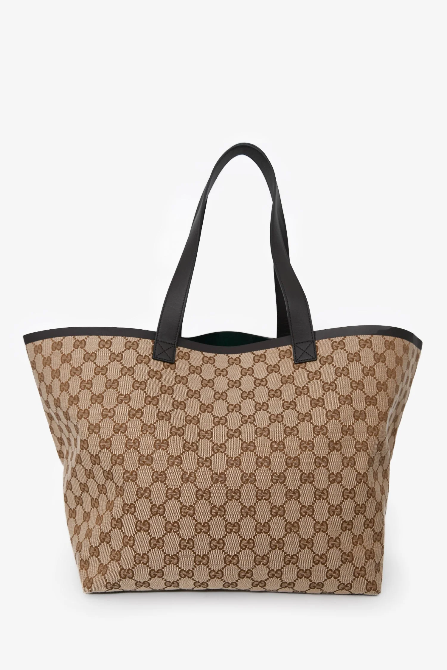 Gucci Brown GG Canvas Web Medium 'Totissima' Tote Bag with Pouch - Image 2