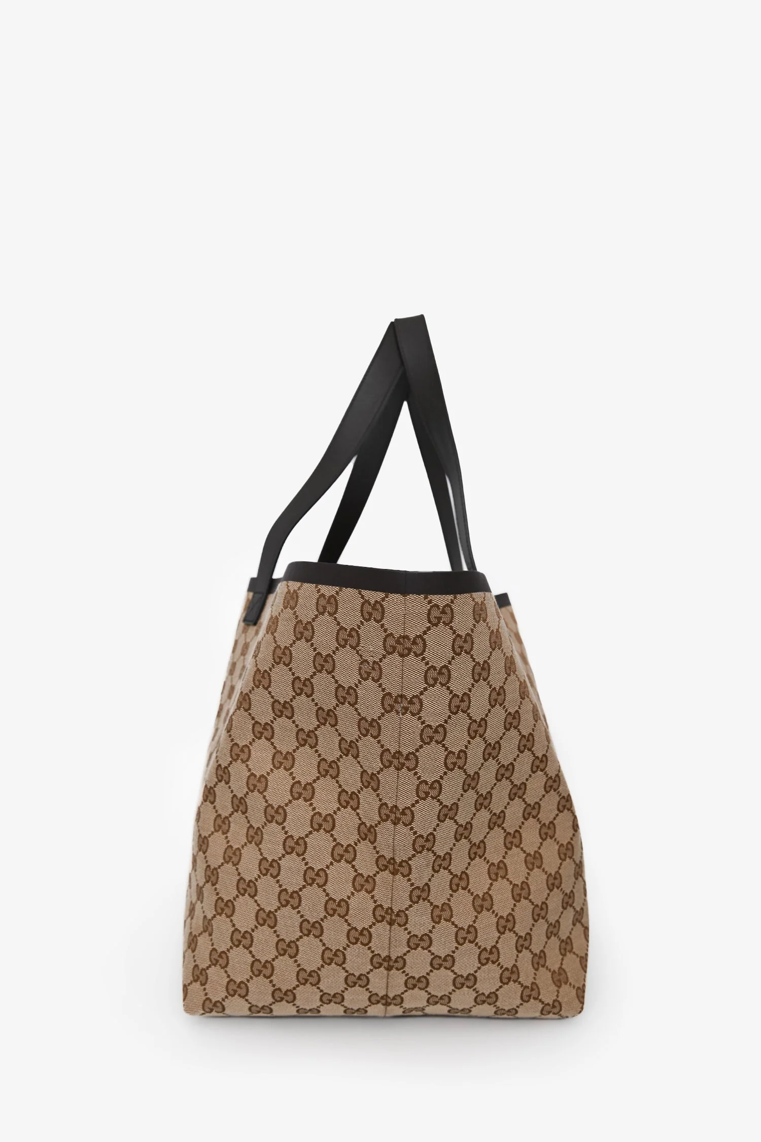 Gucci Brown GG Canvas Web Medium 'Totissima' Tote Bag with Pouch - Image 3