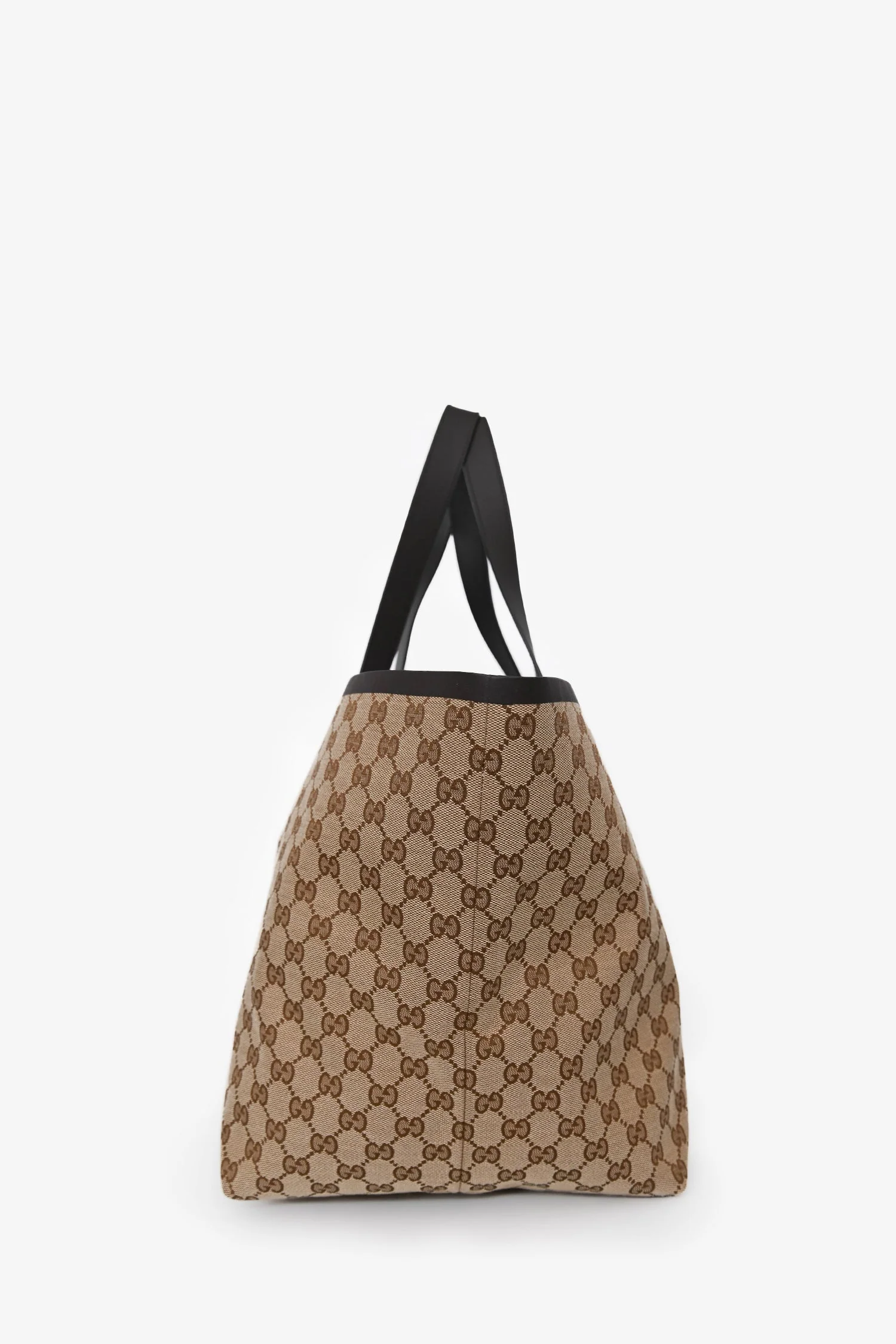 Gucci Brown GG Canvas Web Medium 'Totissima' Tote Bag with Pouch - Image 4