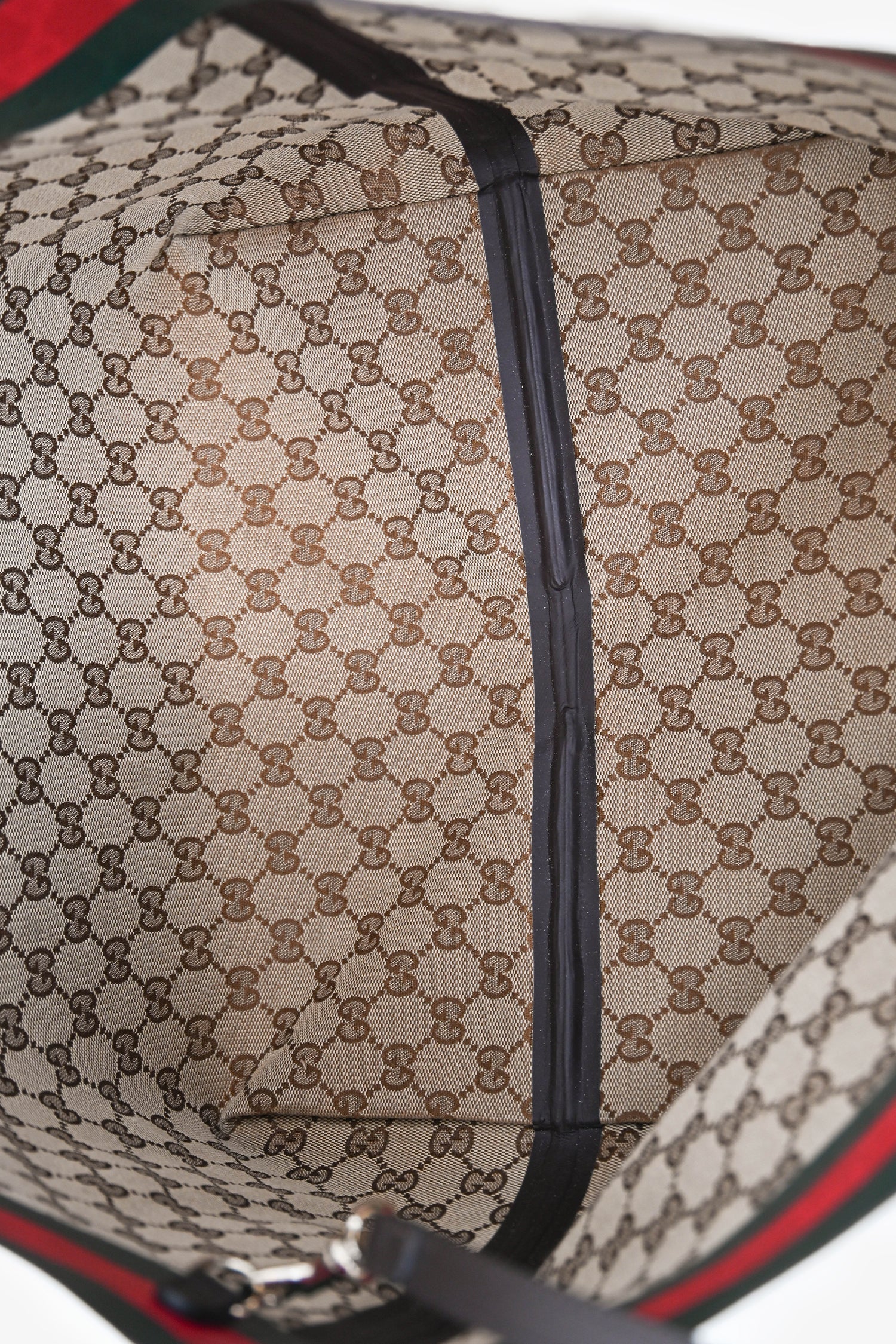 Gucci Brown GG Canvas Web Medium 'Totissima' Tote Bag with Pouch - Image 6