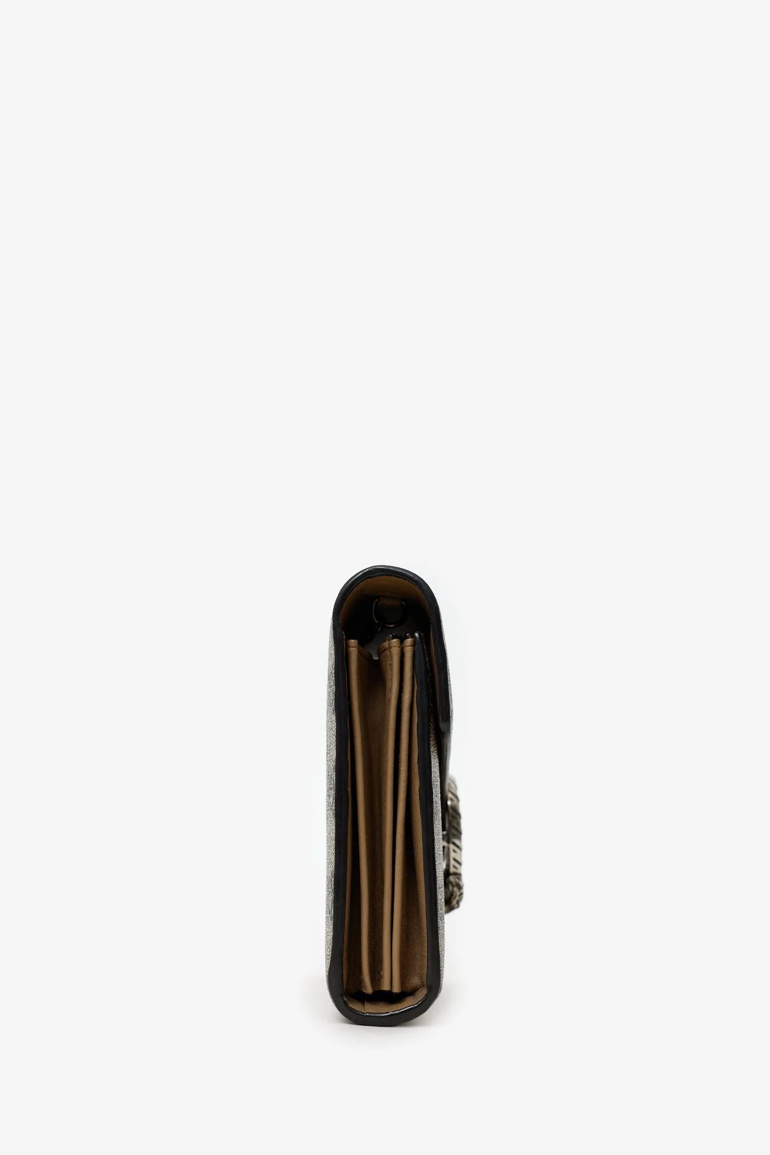 Gucci Brown GG Monogram Leather Dionysus Wallet On Chain - Image 4