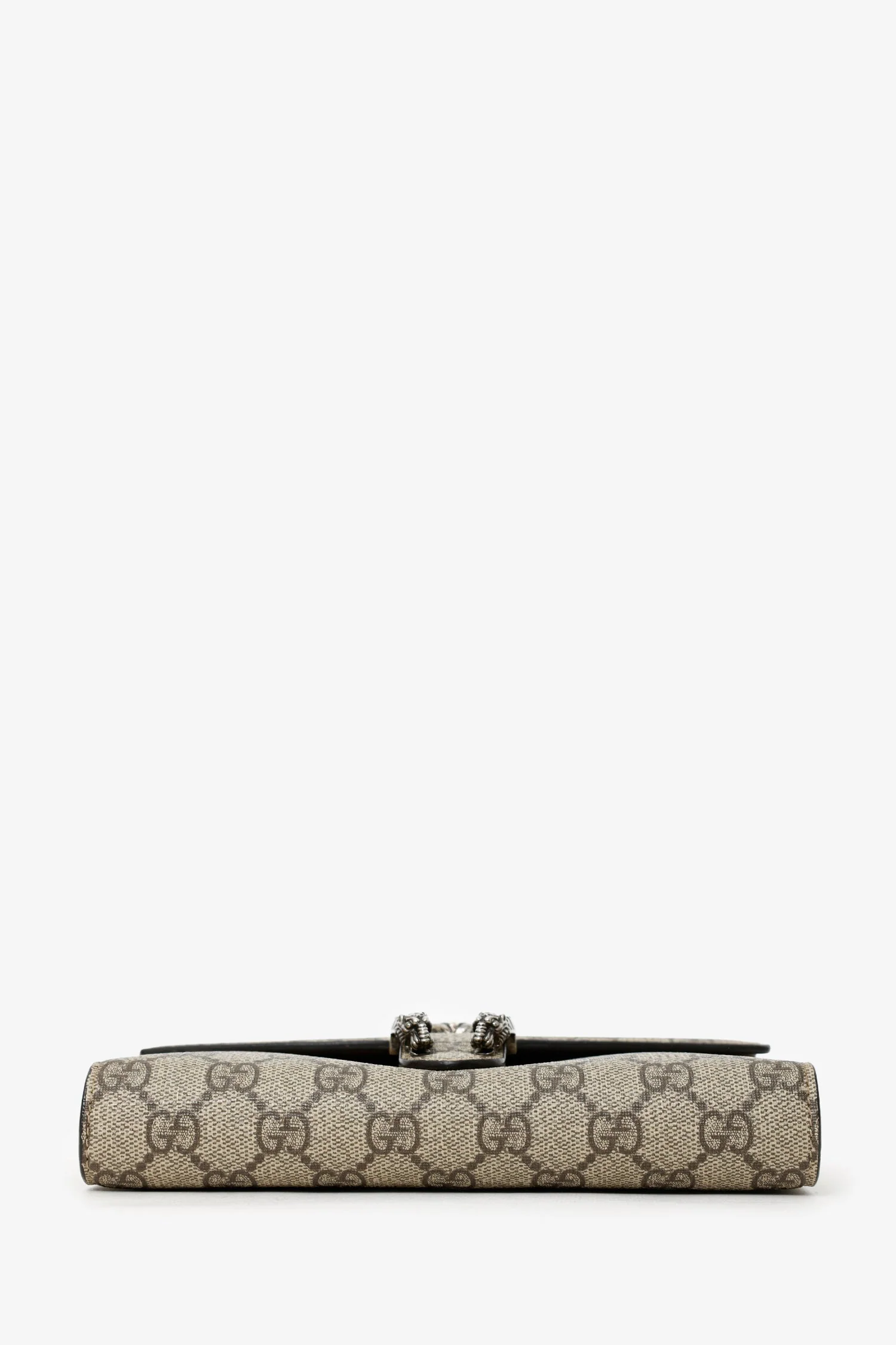 Gucci Brown GG Monogram Leather Dionysus Wallet On Chain - Image 5