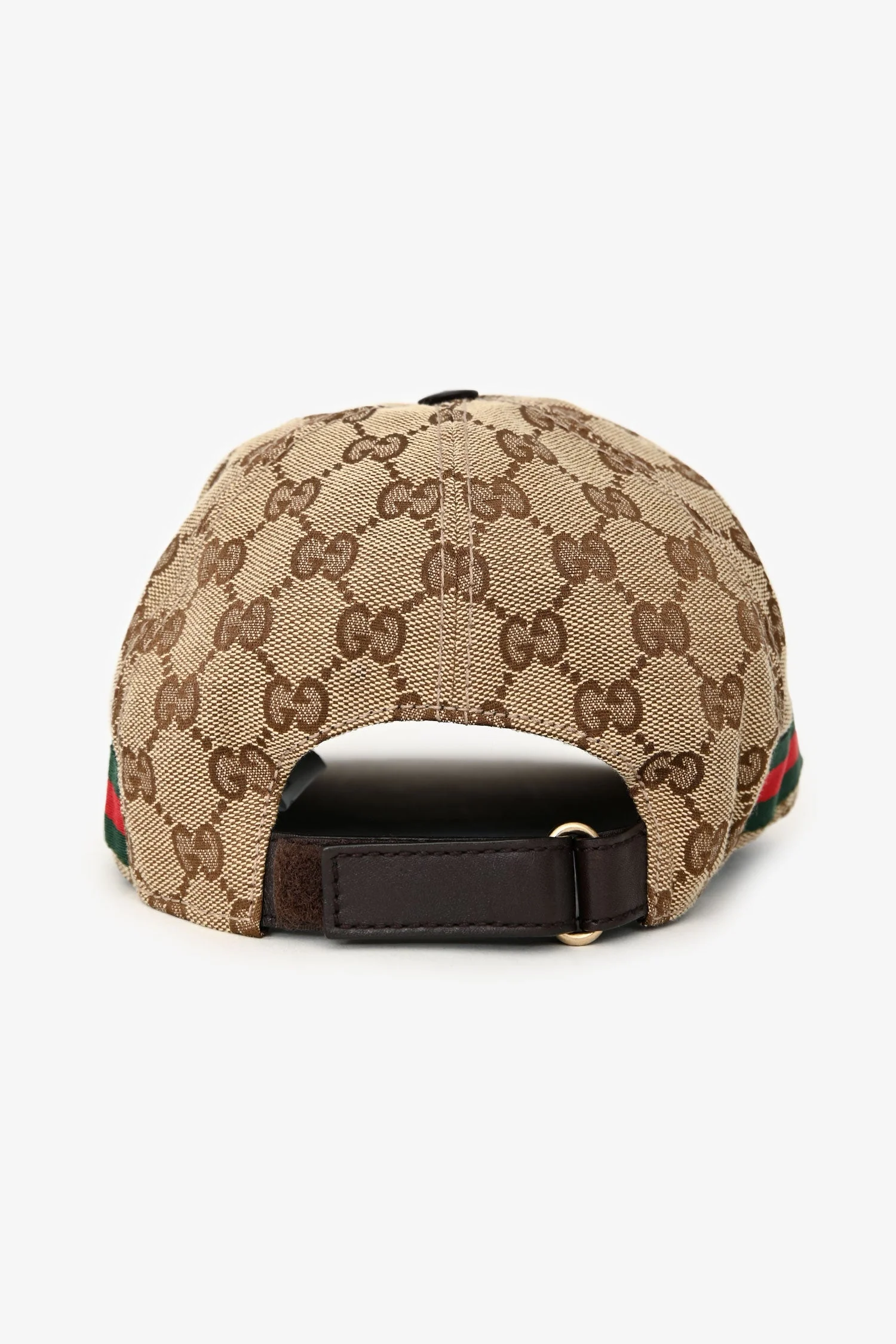 Gucci Brown GG Monogram Web Baseball Cap Size L - Image 3