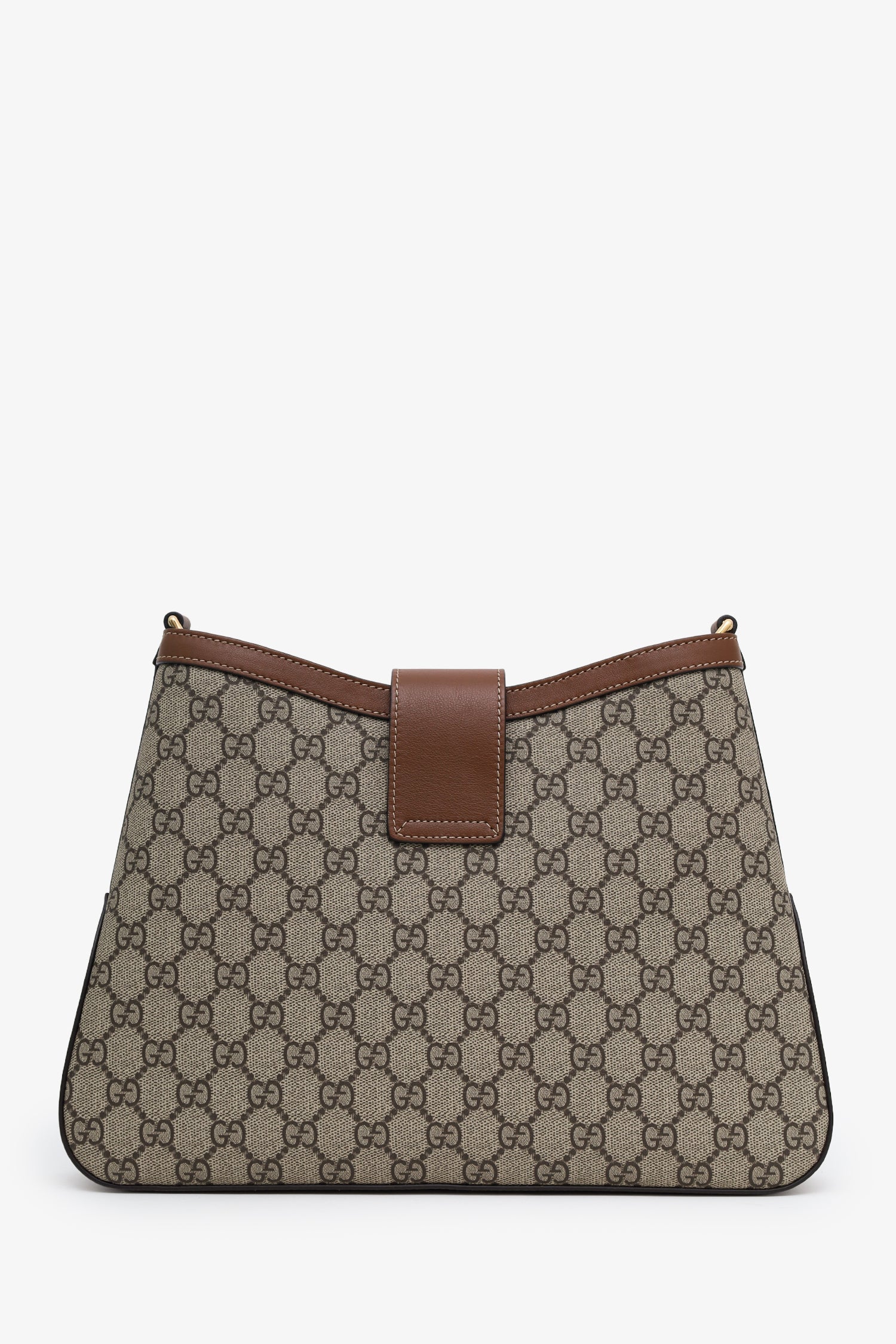 Gucci Brown GG Supreme Leather Padlock GG Medium Shoulder Bag - Image 2
