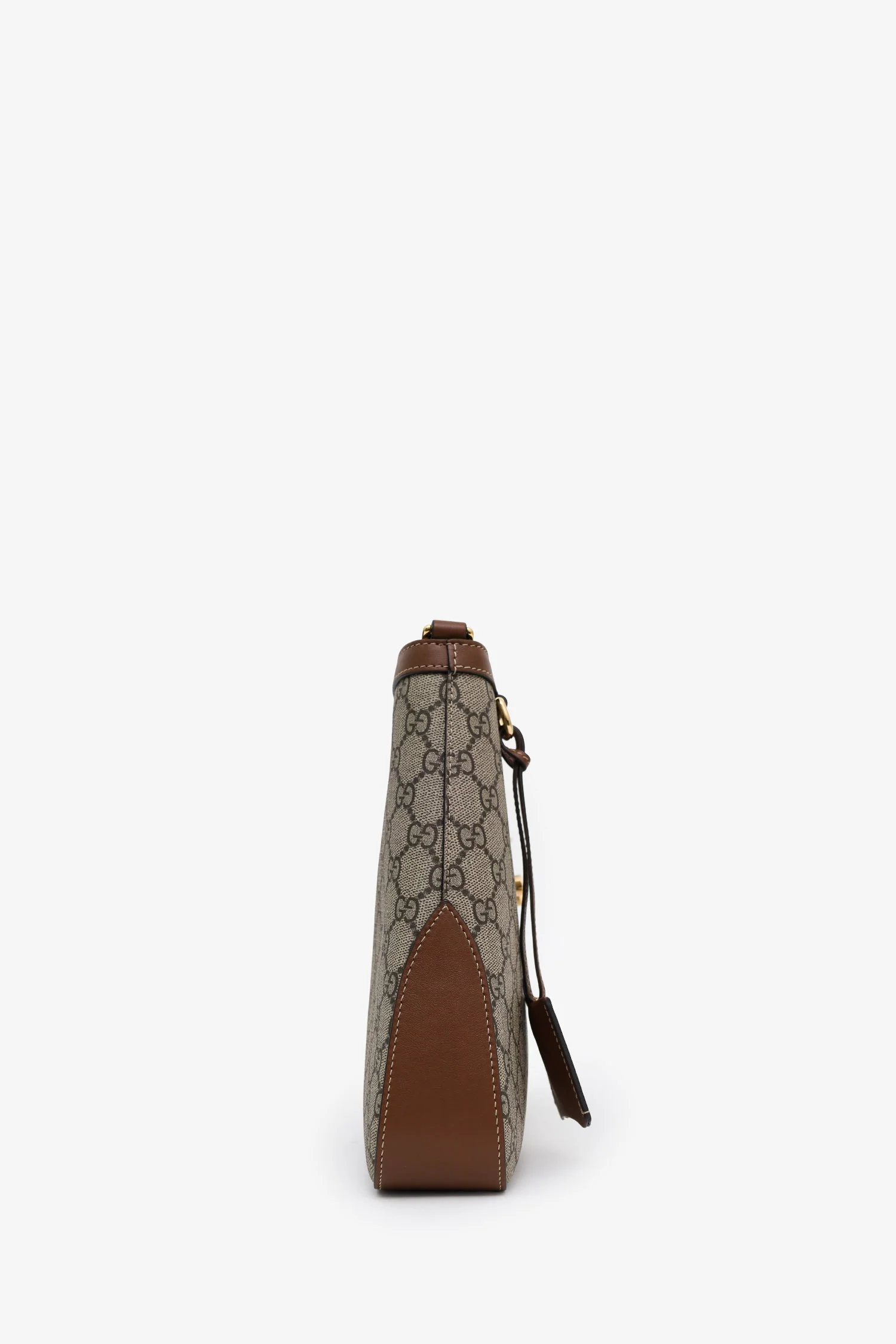 Gucci Brown GG Supreme Leather Padlock GG Medium Shoulder Bag - Image 3