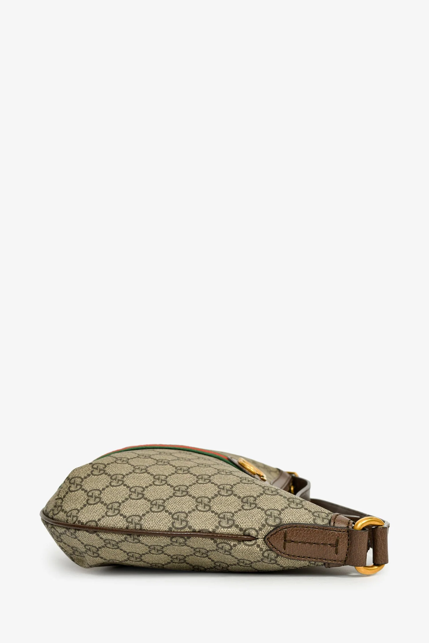 Gucci Brown GG Supreme Ophidia Hobo Crossbody Bag - Image 3