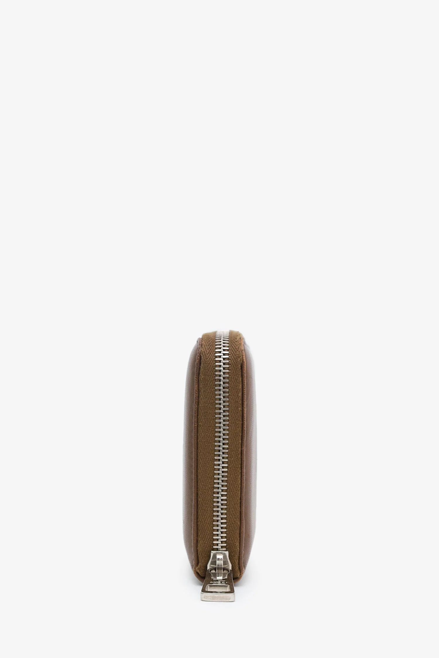 Gucci Brown Leather Interlocking G Soho Zippy Wallet - Image 3