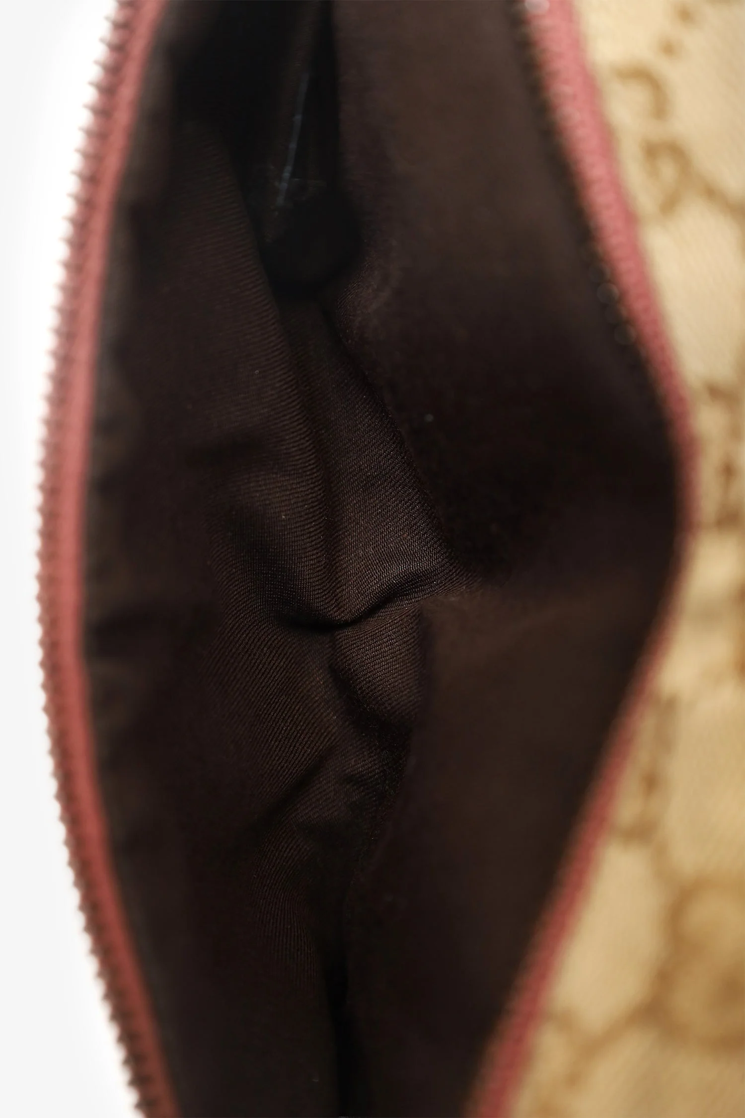 Gucci Brown/Pink GG Supreme Cavas Double Pocket Belt Bag - Image 6