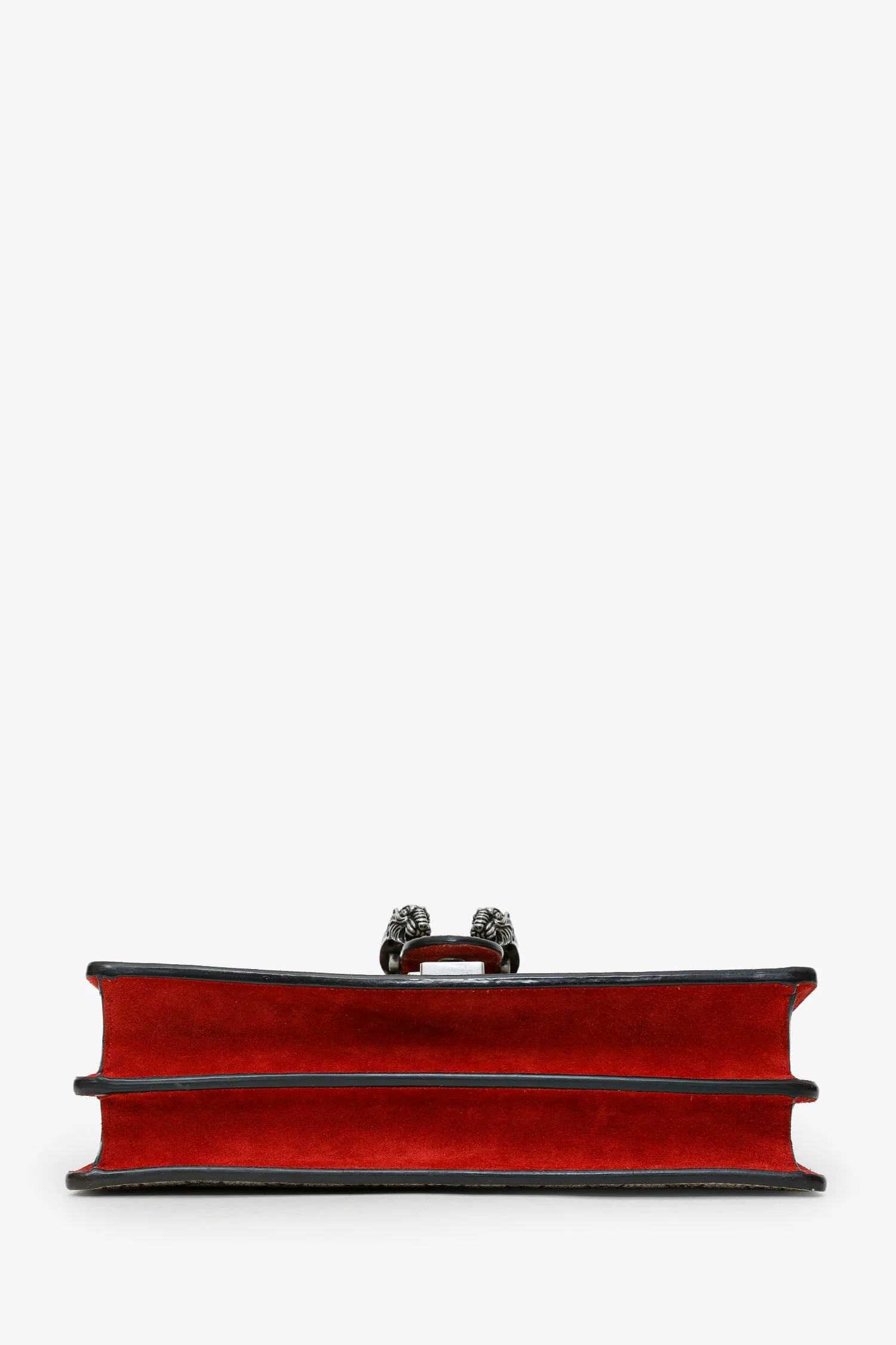 Gucci Brown/Red GG Supreme Monogram Medium Dionysus Shoulder Bag - Image 5