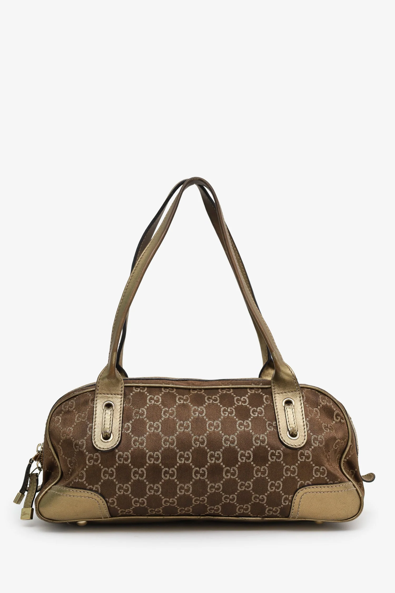 Gucci Brown Small GG Canvas Princy Boston Bag - Image 2