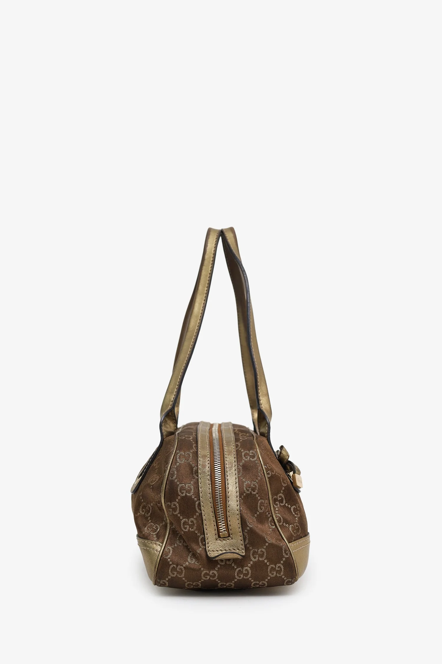 Gucci Brown Small GG Canvas Princy Boston Bag - Image 3