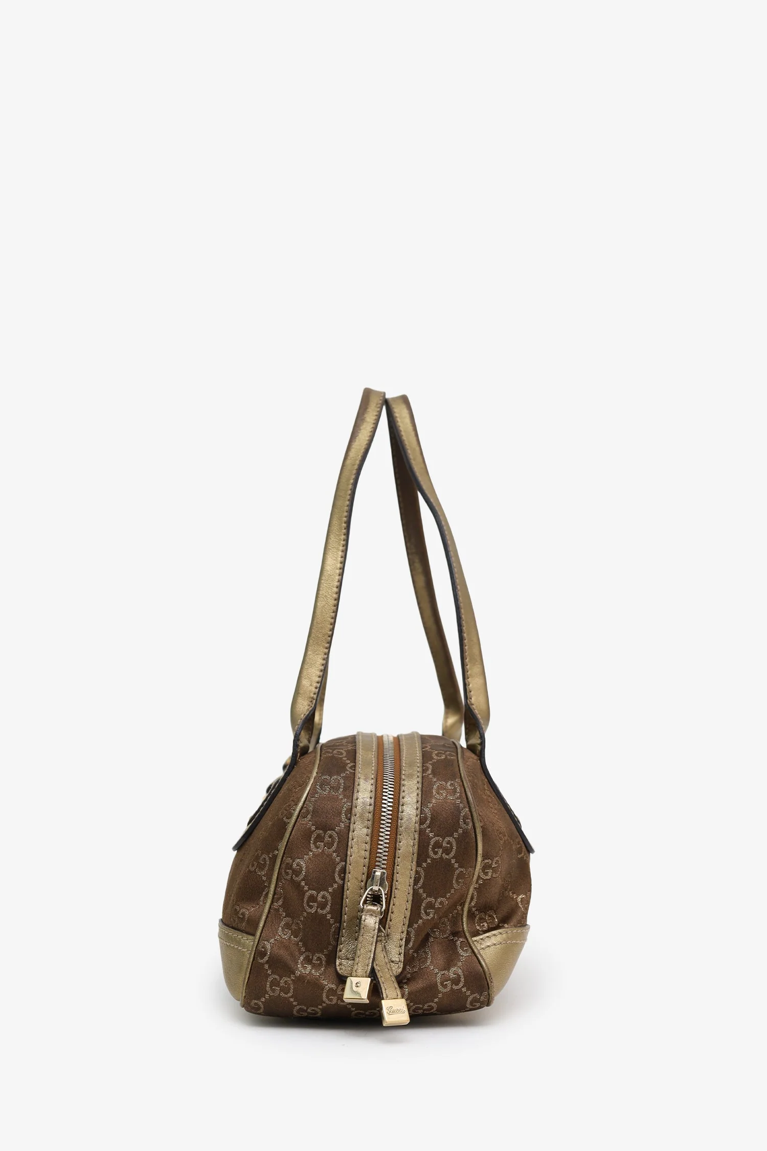 Gucci Brown Small GG Canvas Princy Boston Bag - Image 4