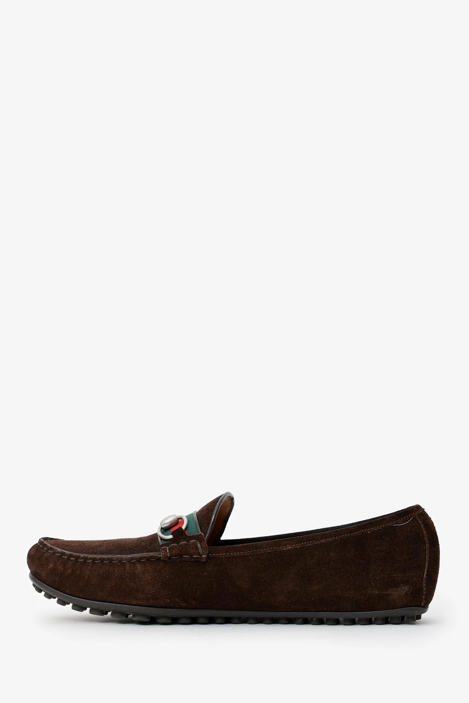 Gucci Brown Suede Loafers Size 11 - Image 5