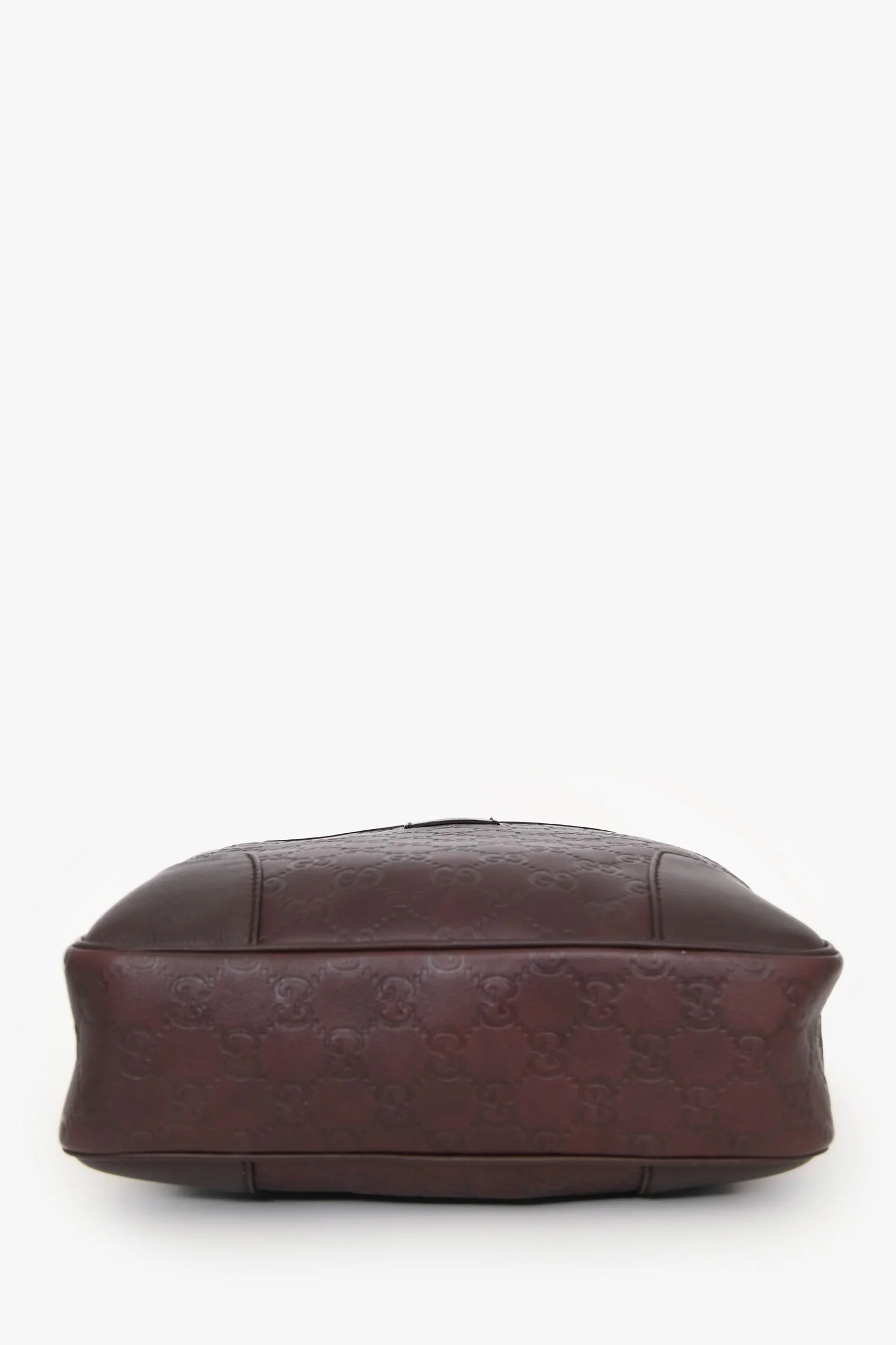 Gucci Burgundy Leather Guccissima Messenger Crossbody - Image 5