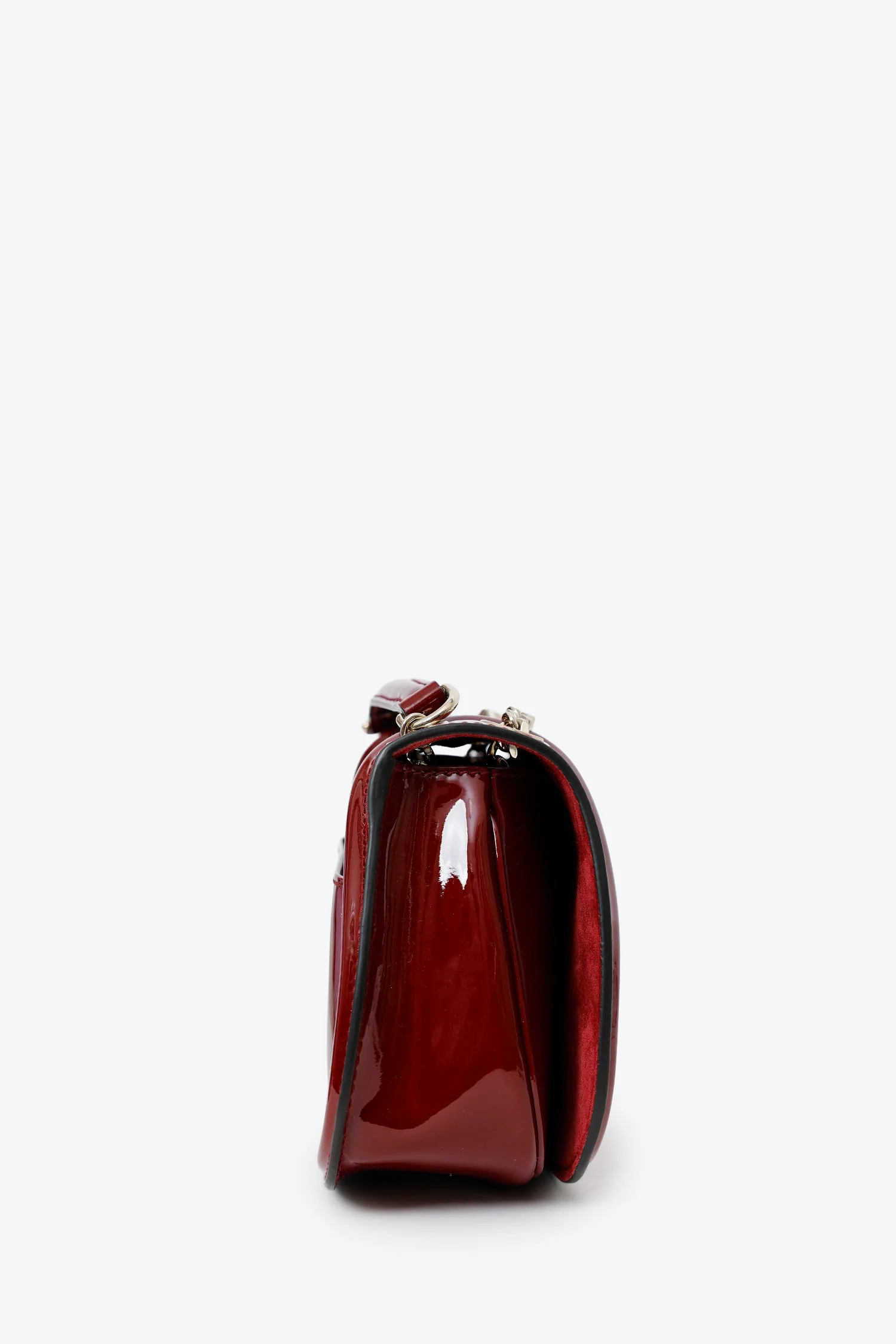Gucci Burgundy Patent Medium Blondie Chain Bag - Image 2