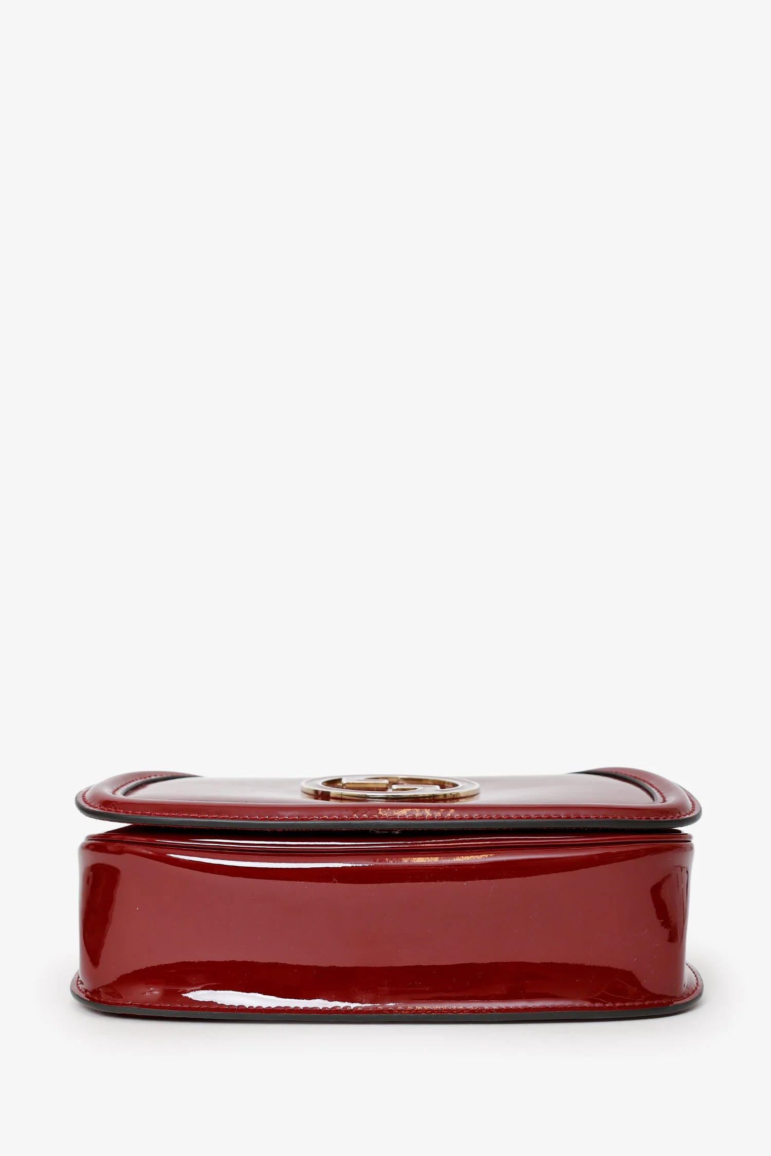 Gucci Burgundy Patent Medium Blondie Chain Bag - Image 5