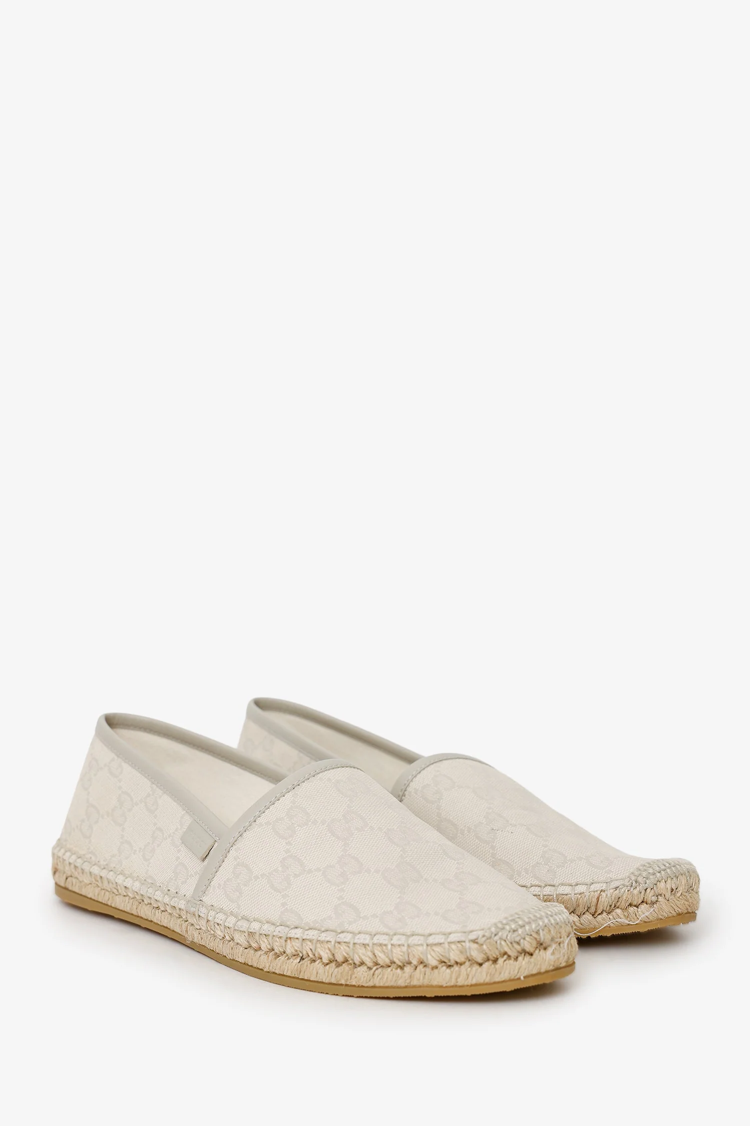 Gucci Cream Gucci Canvas Espadrilles Size 39 - Image 2