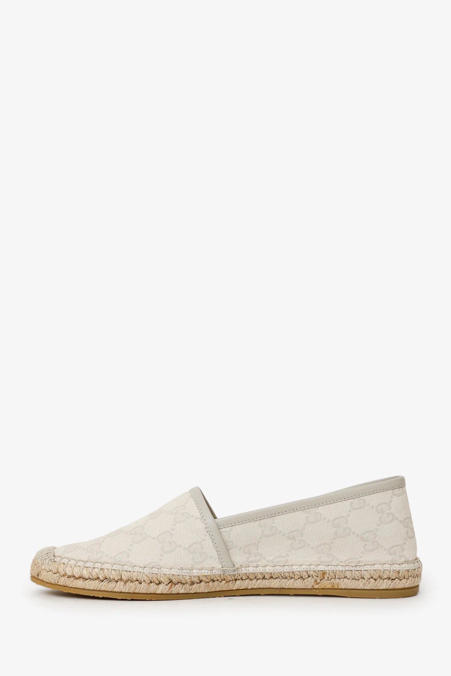 Gucci Cream Gucci Canvas Espadrilles Size 39 - Image 5