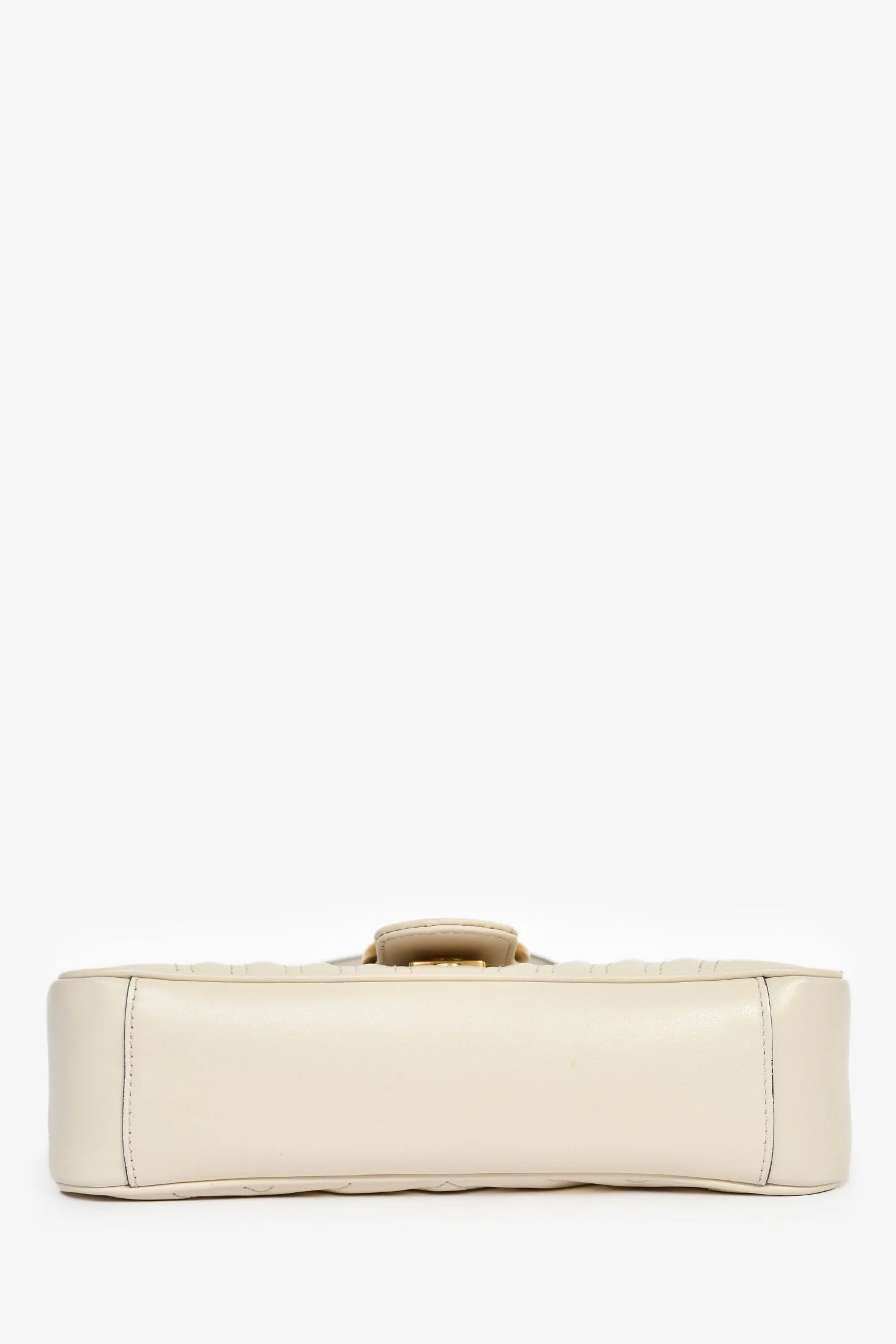 Gucci Cream Leather Marmont Small Shoulder Bag - Image 5