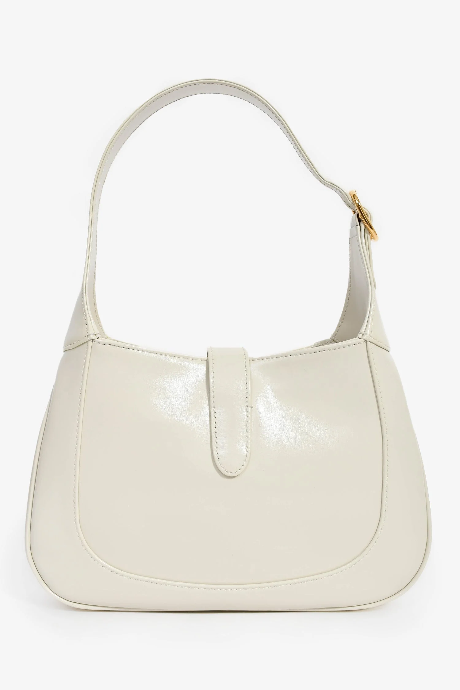 Gucci Cream Smooth Leather Jackie 1961 Small Shoulder Bag with Strap - Image 2