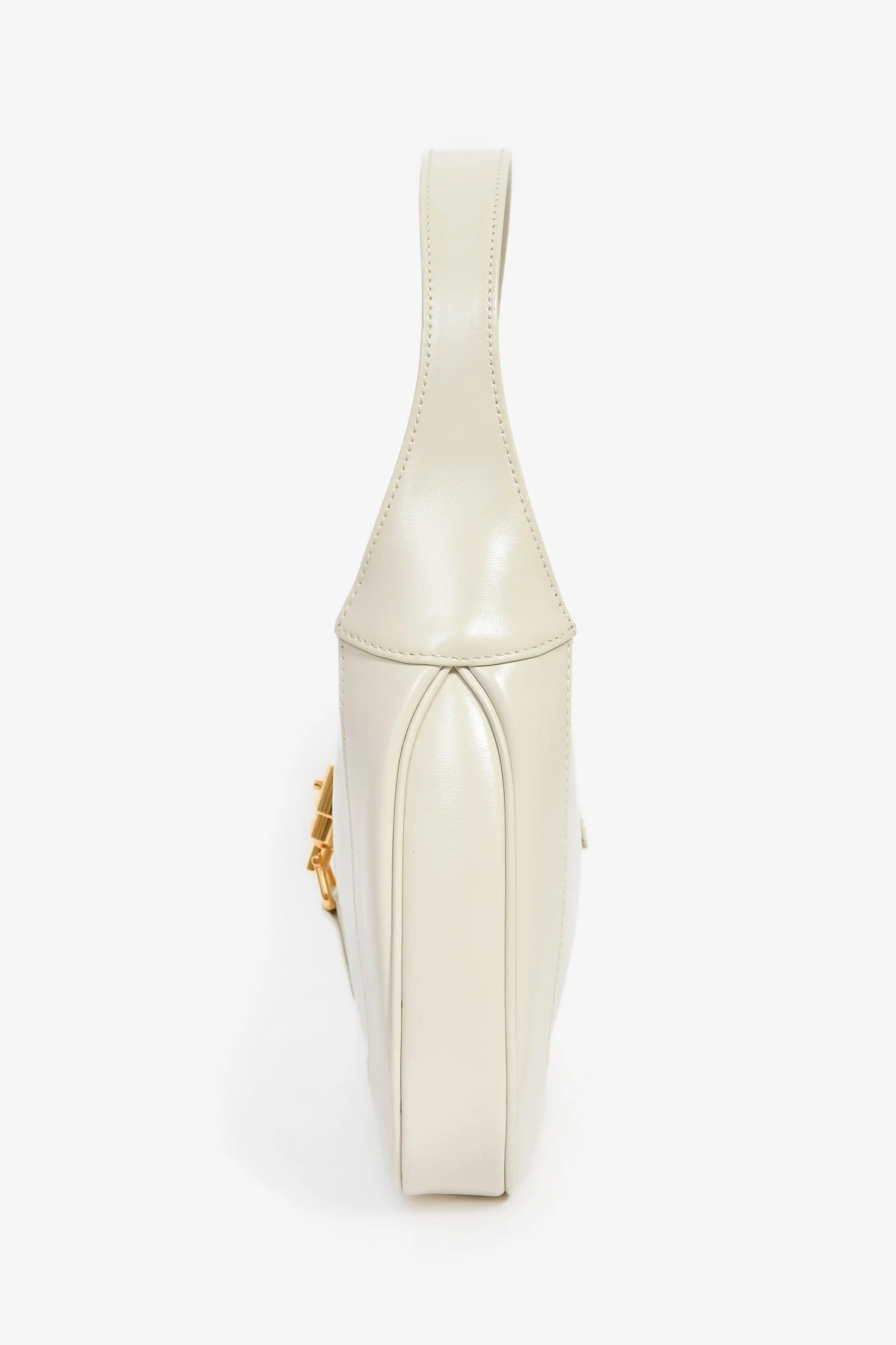 Gucci Cream Smooth Leather Jackie 1961 Small Shoulder Bag with Strap - Image 4