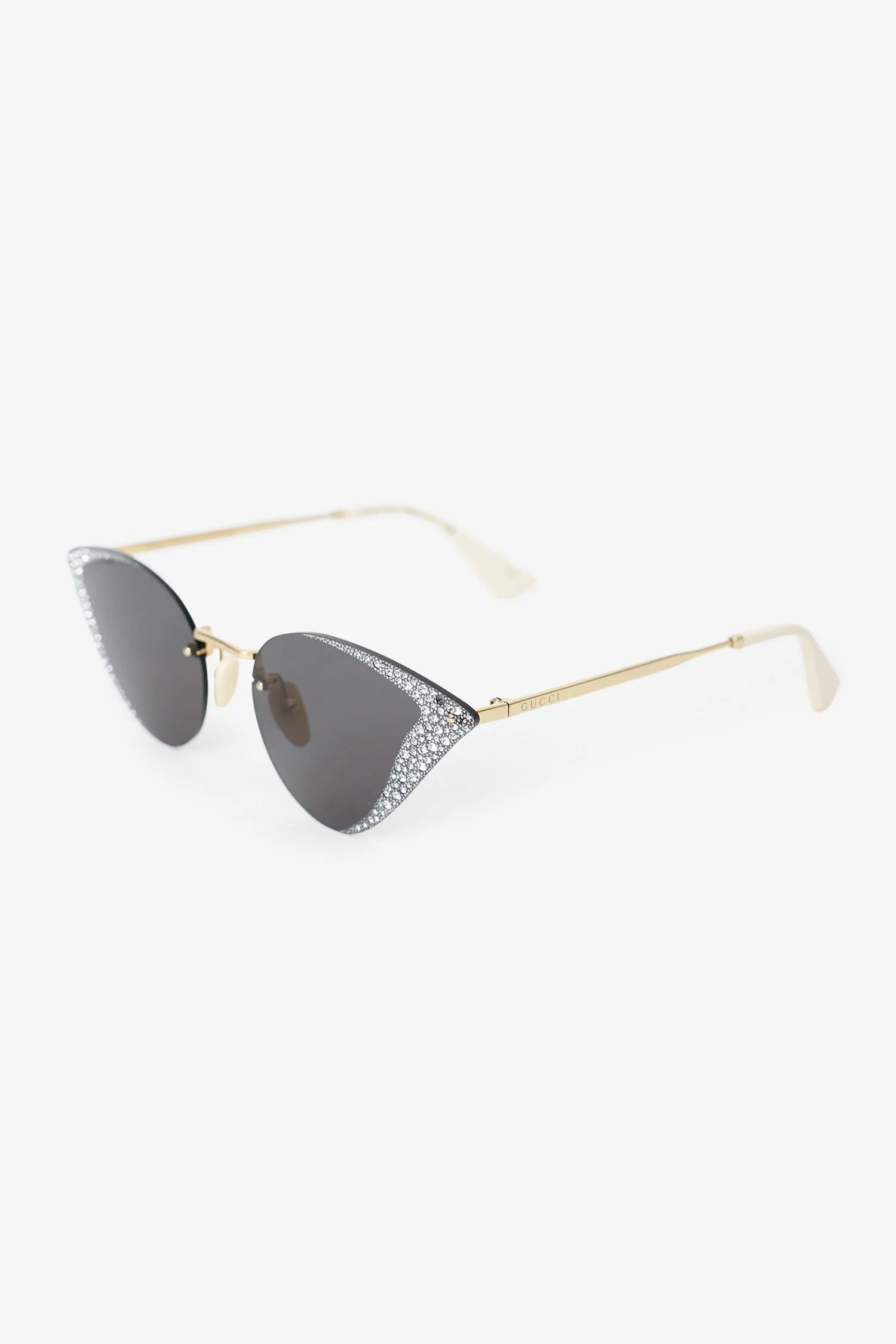 Gucci Crystal Cat Eye Hollywood Forever Sunglasses - Image 2