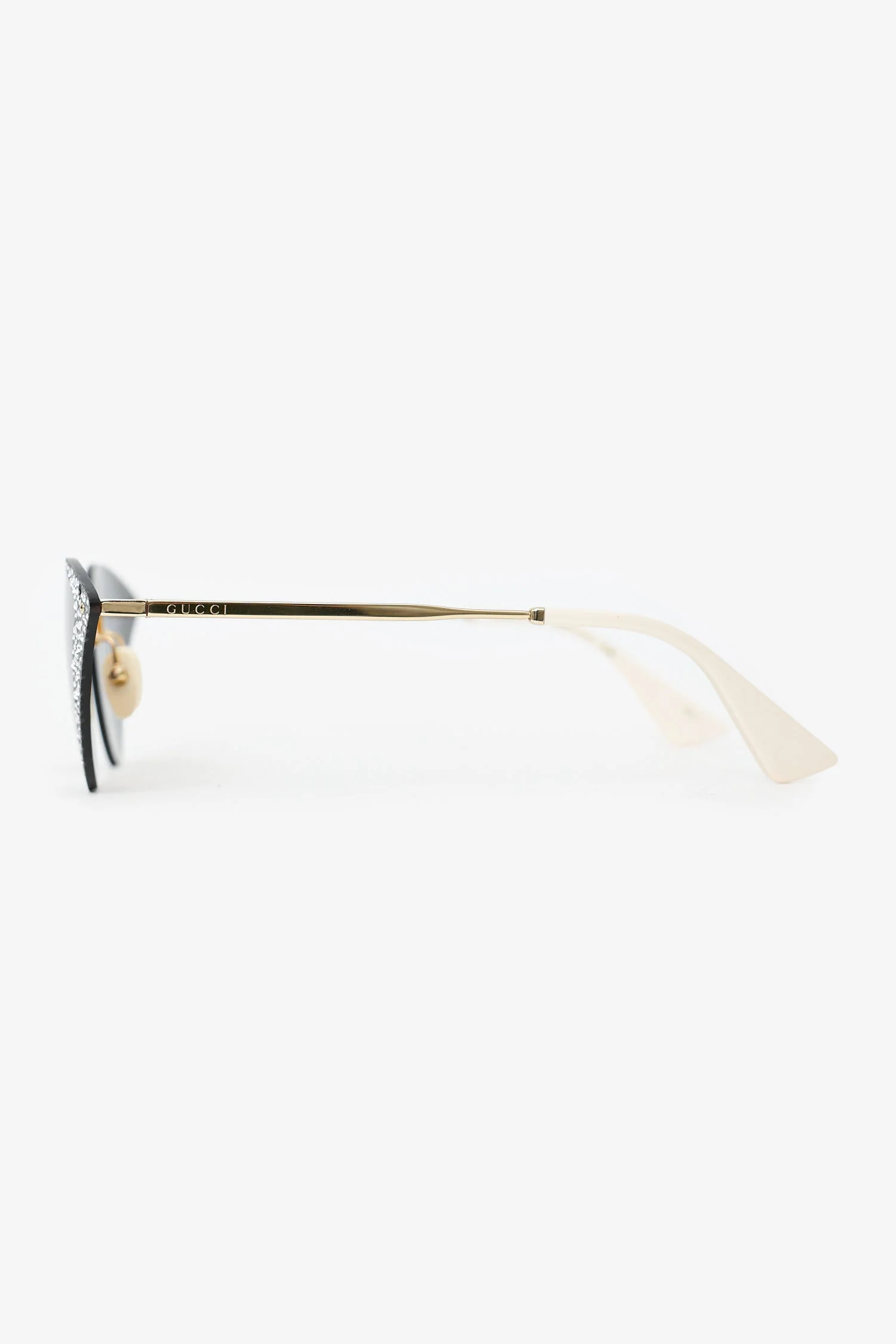 Gucci Crystal Cat Eye Hollywood Forever Sunglasses - Image 3