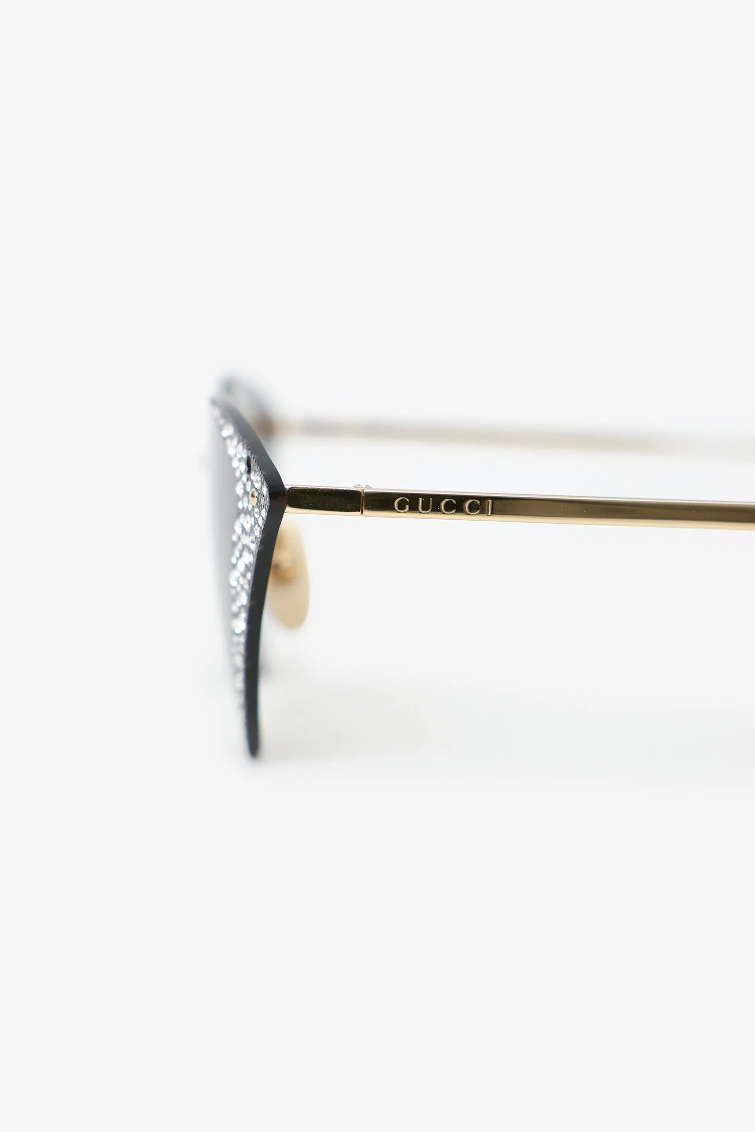 Gucci Crystal Cat Eye Hollywood Forever Sunglasses - Image 4