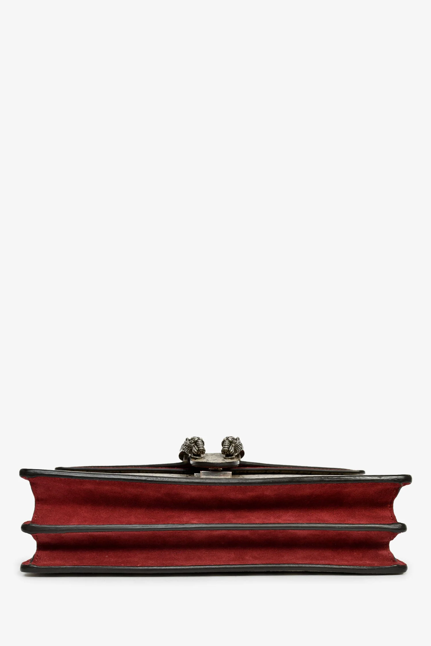 Gucci GG Supreme Blooms Canvas/Burgundy Suede Dionysus Medium Shoulder Bag - Image 5