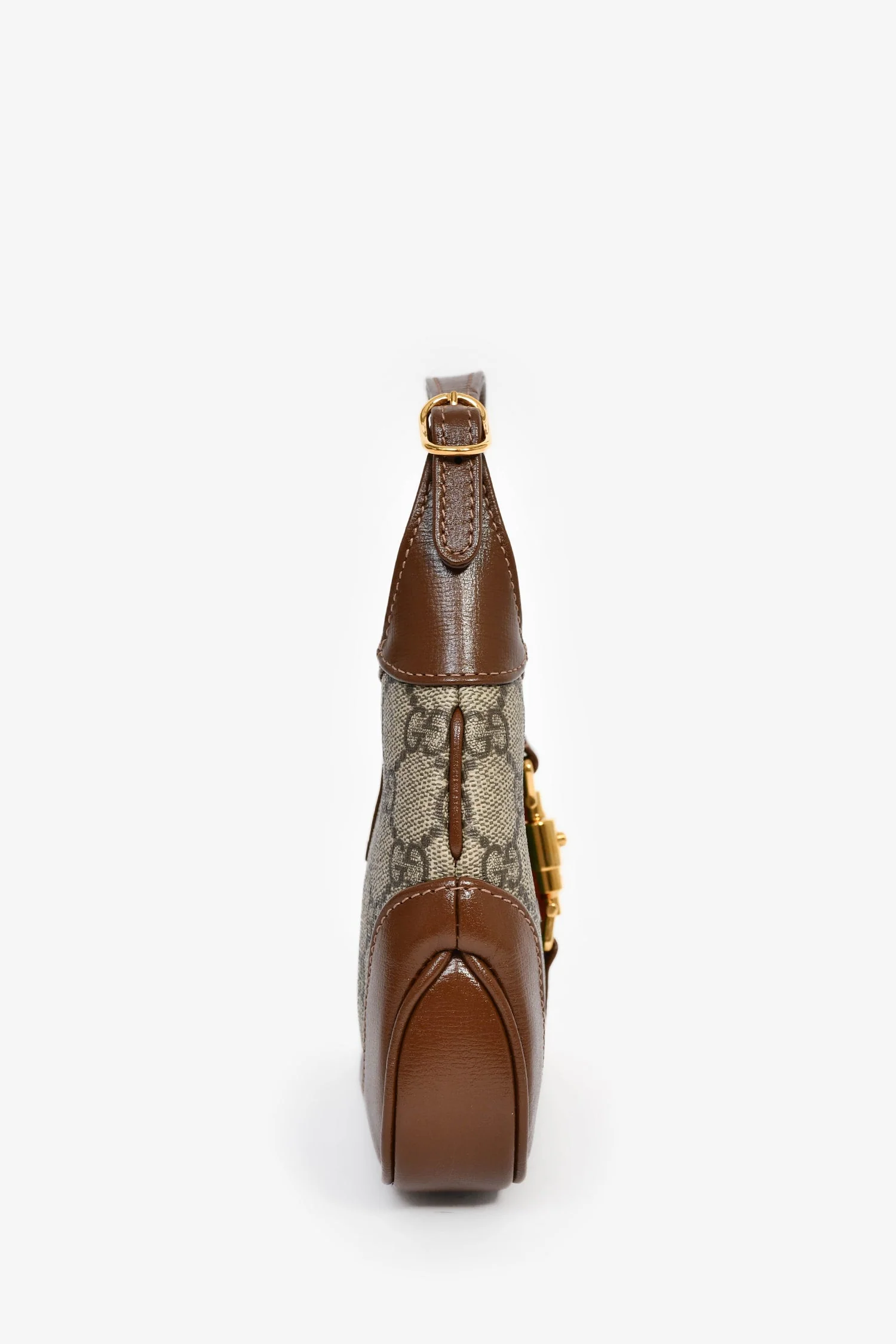 Gucci GG Supreme Canvas/Brown Leather Mini 'Jackie 1961' - Image 3