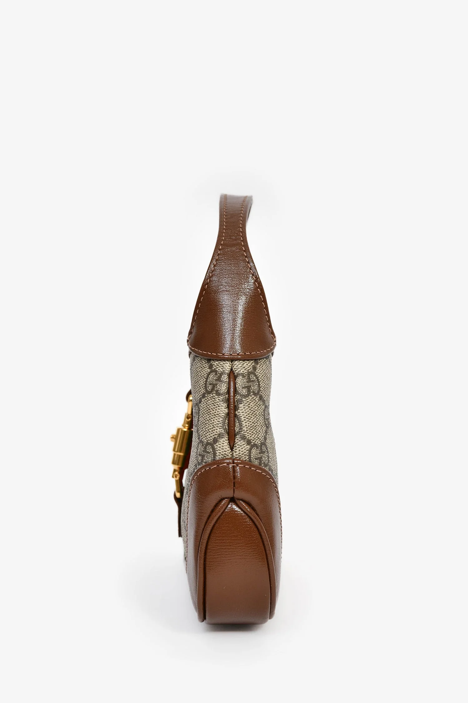 Gucci GG Supreme Canvas/Brown Leather Mini 'Jackie 1961' - Image 4